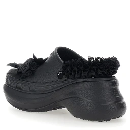 Jibbitz x Crocs Black Mule with Logo Plaque and Applications in Rubber Woman