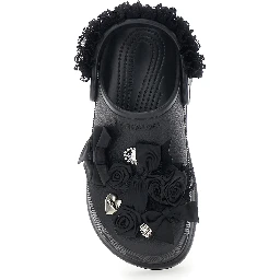 Jibbitz x Crocs Black Mule with Logo Plaque and Applications in Rubber Woman