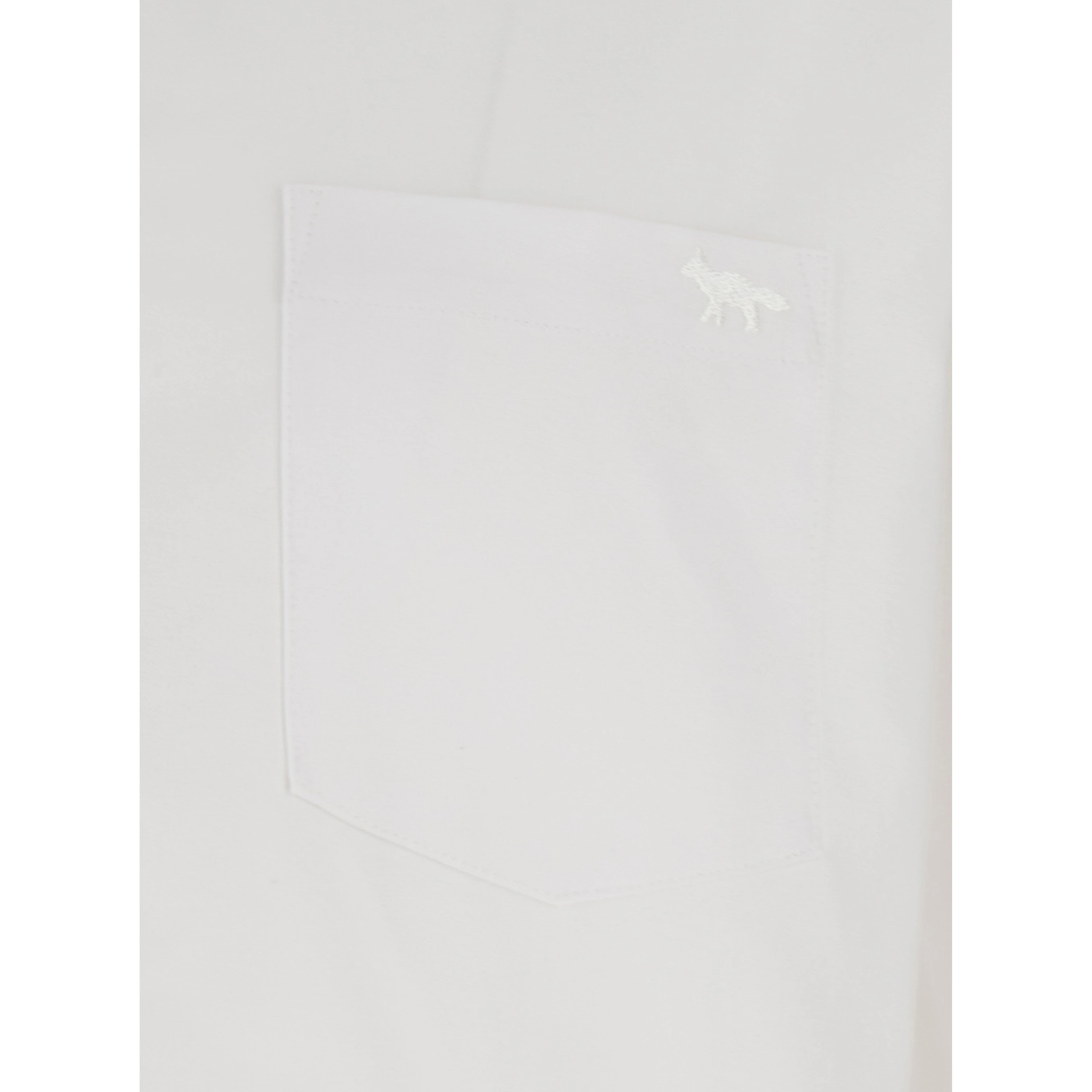 Shirt PROFILE FOX REGULAR SHIRT with Classic Collar and Long Sleeves in White Cotton for Men