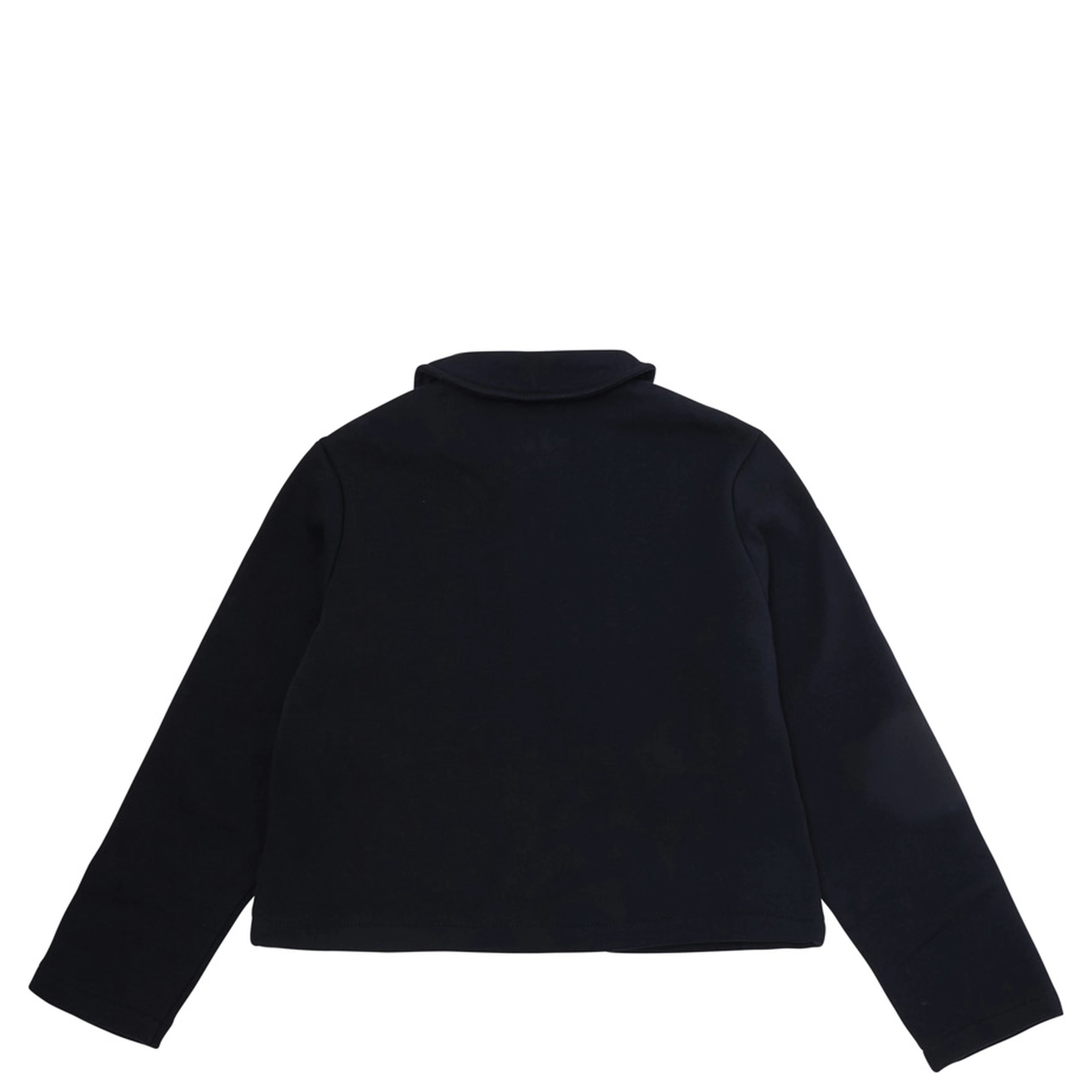 Blue Hoodie with logo lettering on the front and zip closure in Cotton Girl
