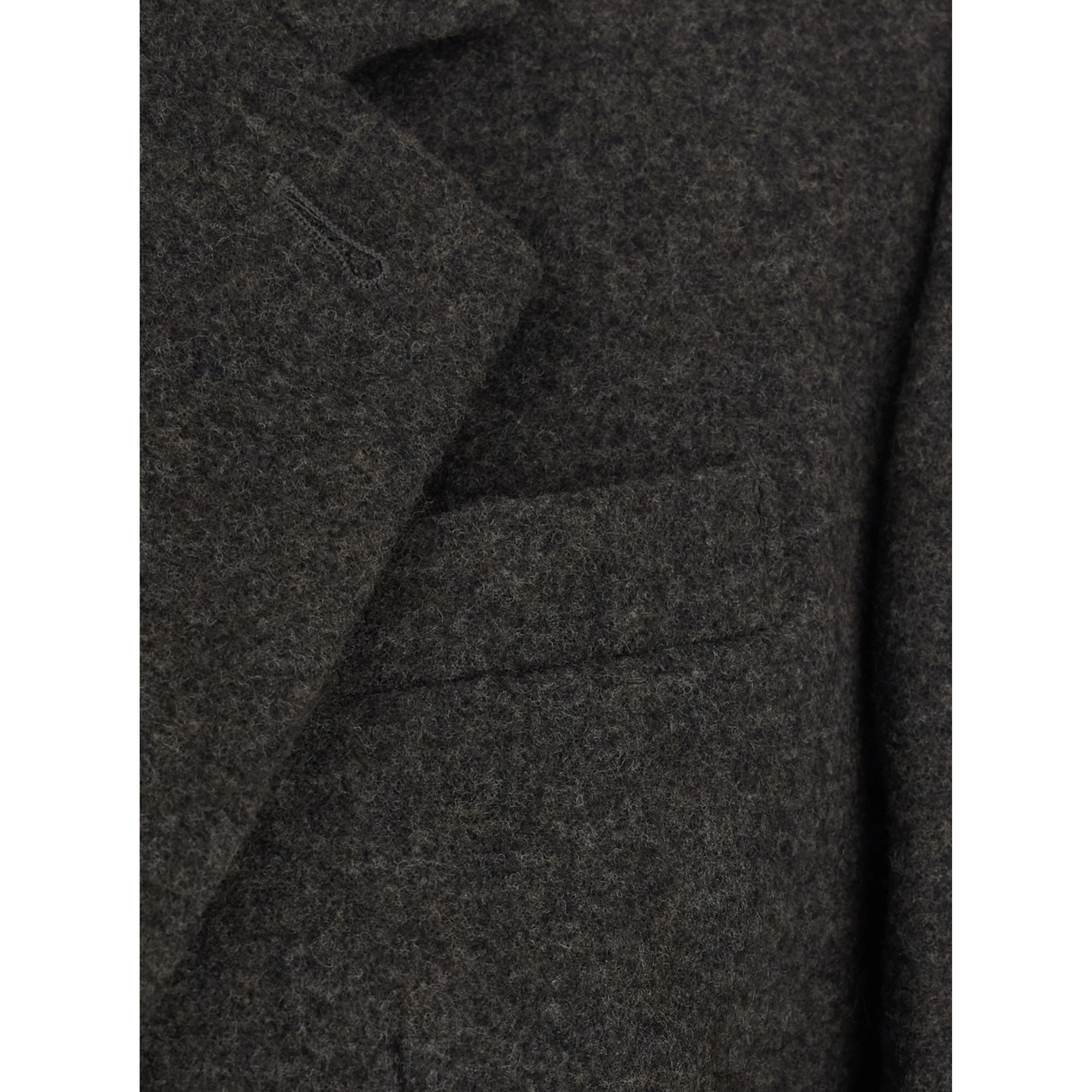 CLASSIC 2 BUTTON WOOL BLAZER with notched revers and side pockets in grey wool and cashmere for men