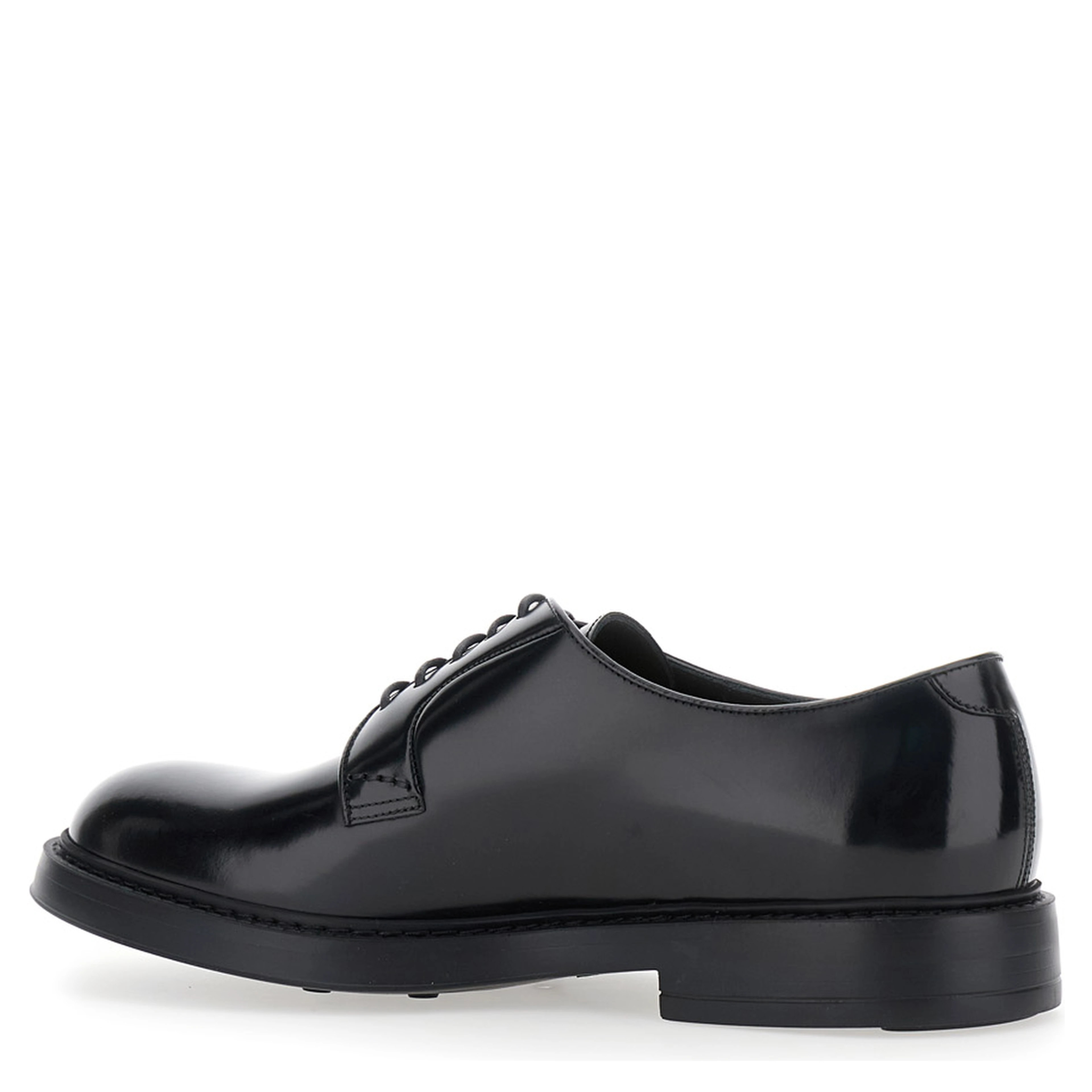 Derby Shoes FONDO BRUGES HORSE with Black Calf Men