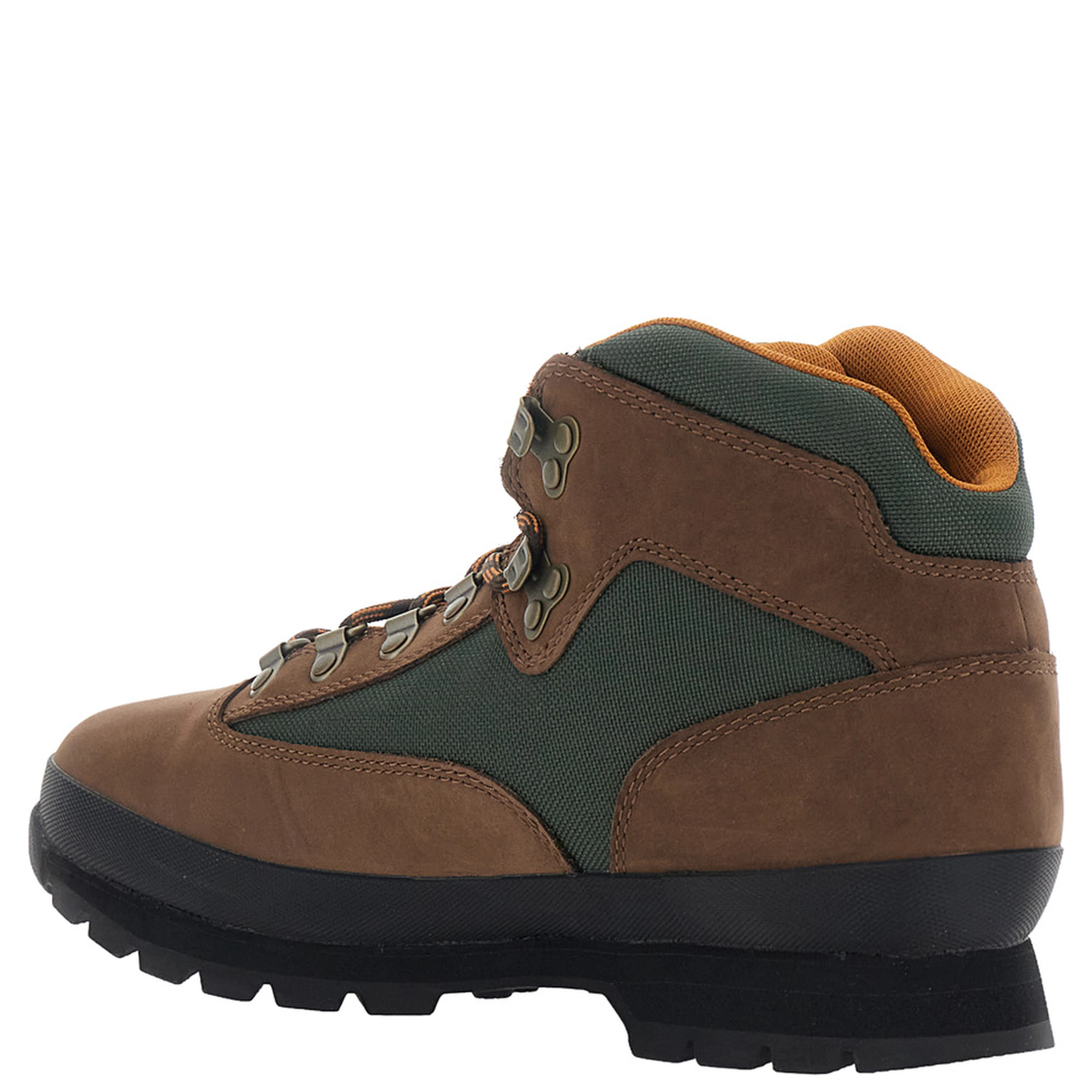 EURO HIKER Brown Ankle Boots with Logo Pendant and Lace Closure in Suede Men