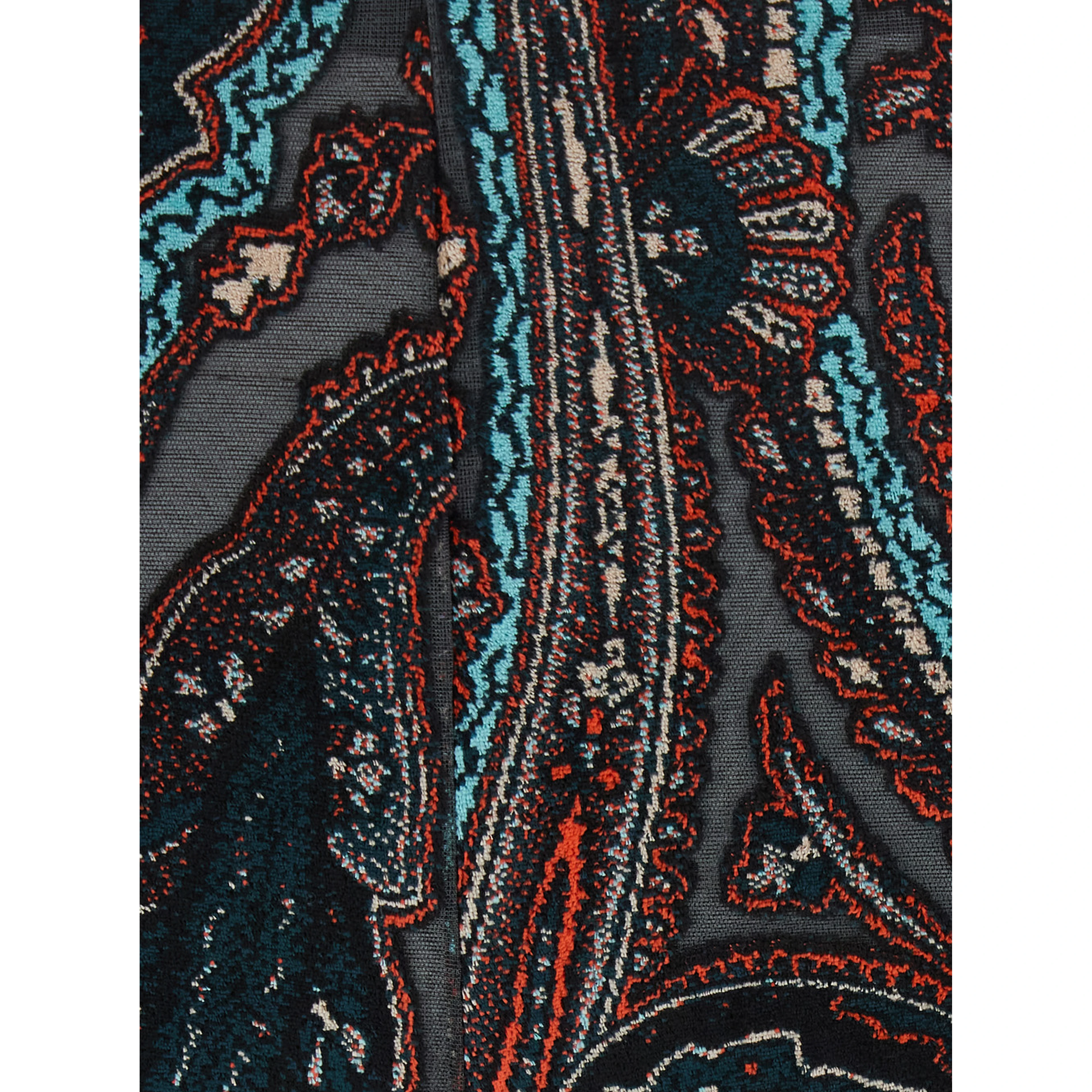 High-waisted Devorè Pants with Pockets Multicolor Women