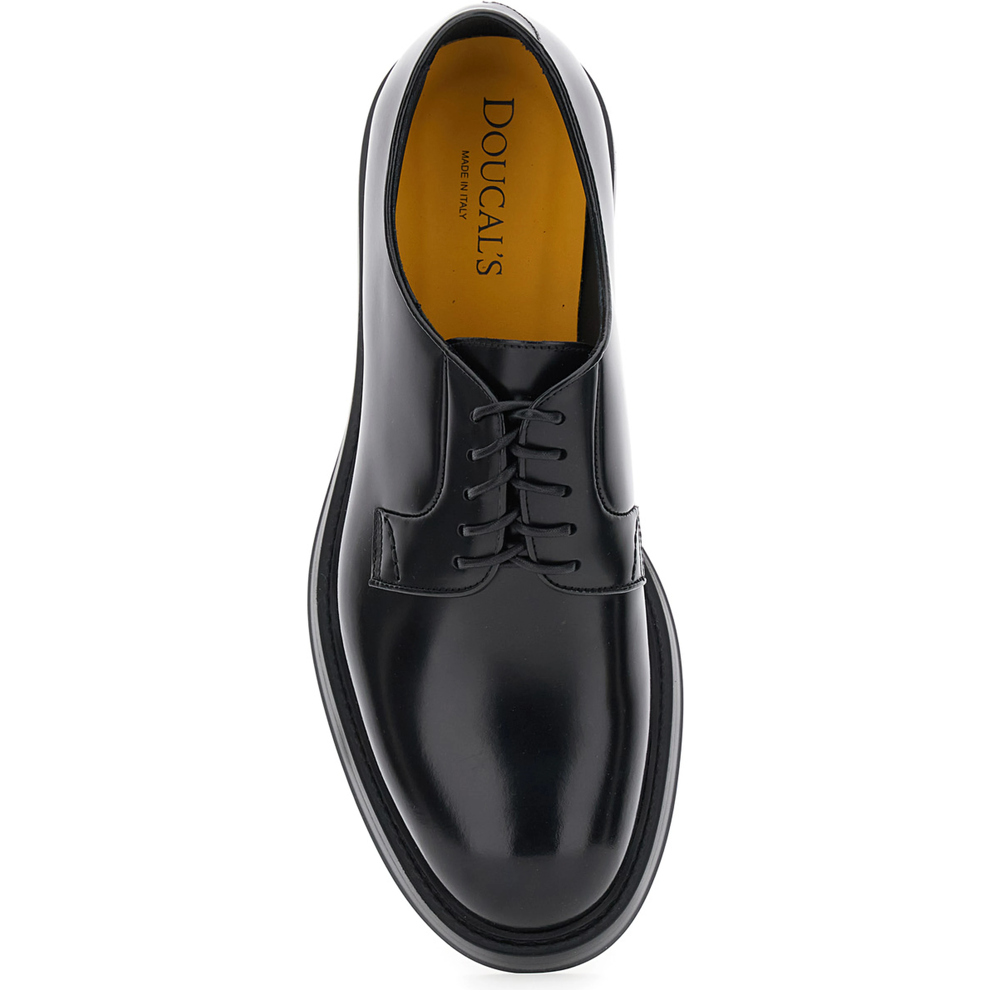 Derby Shoes FONDO BRUGES HORSE with Black Calf Men