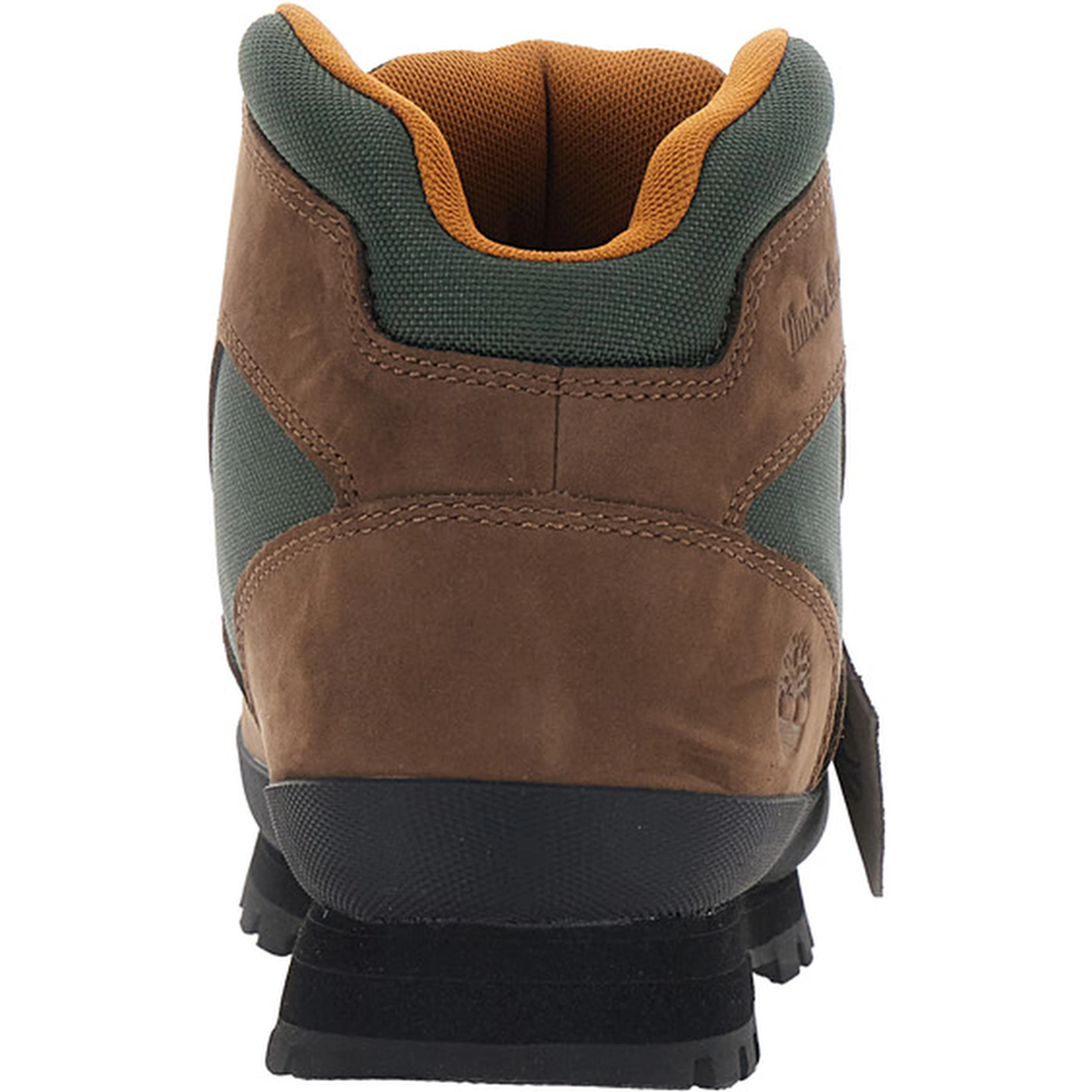 EURO HIKER Brown Ankle Boots with Logo Pendant and Lace Closure in Suede Men