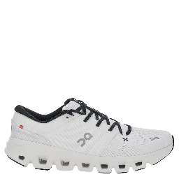 Cloud X5 White Sneakers with contrasting details and logo on the side in tech fabric for men