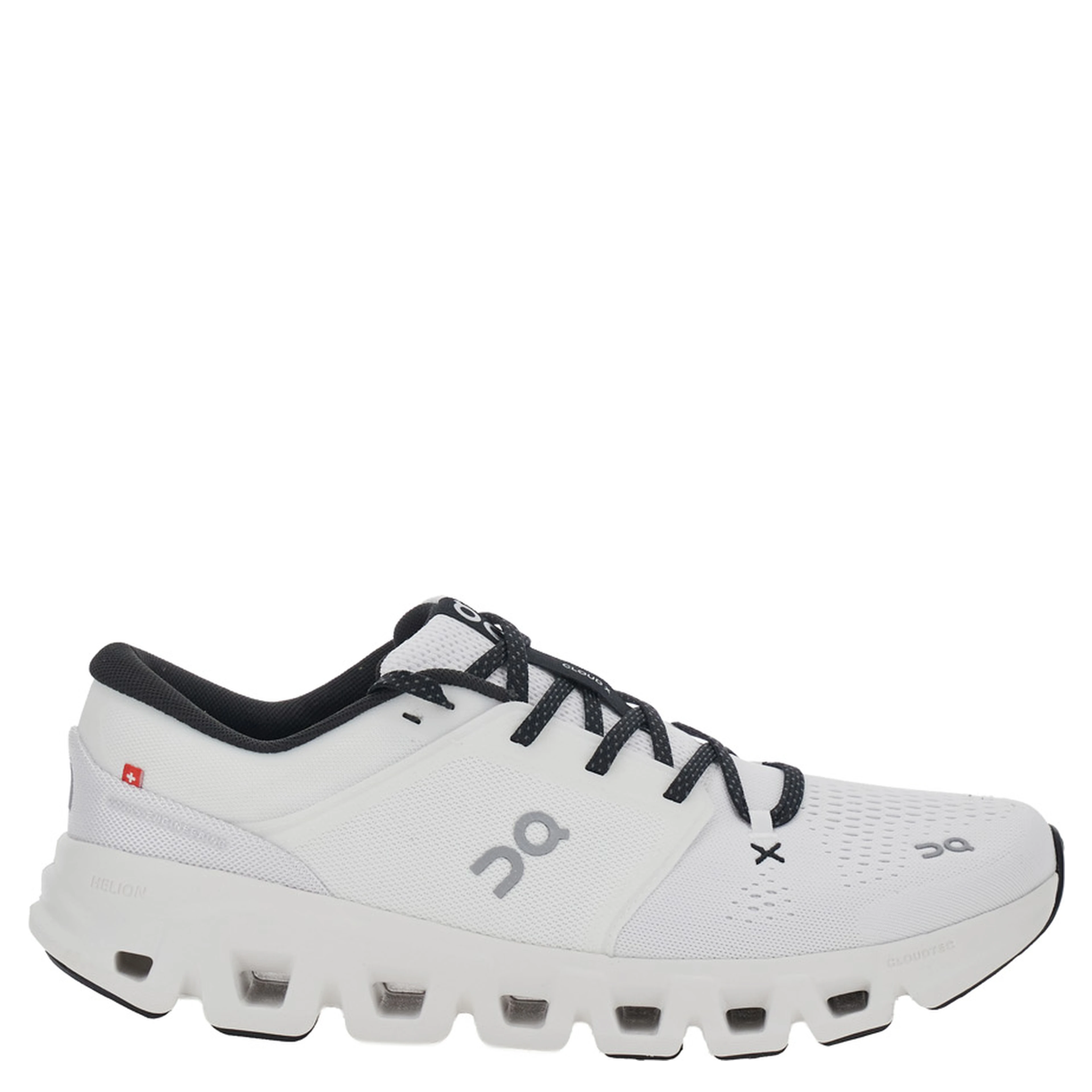 Cloud X5 White Sneakers with contrasting details and logo on the side in tech fabric for men