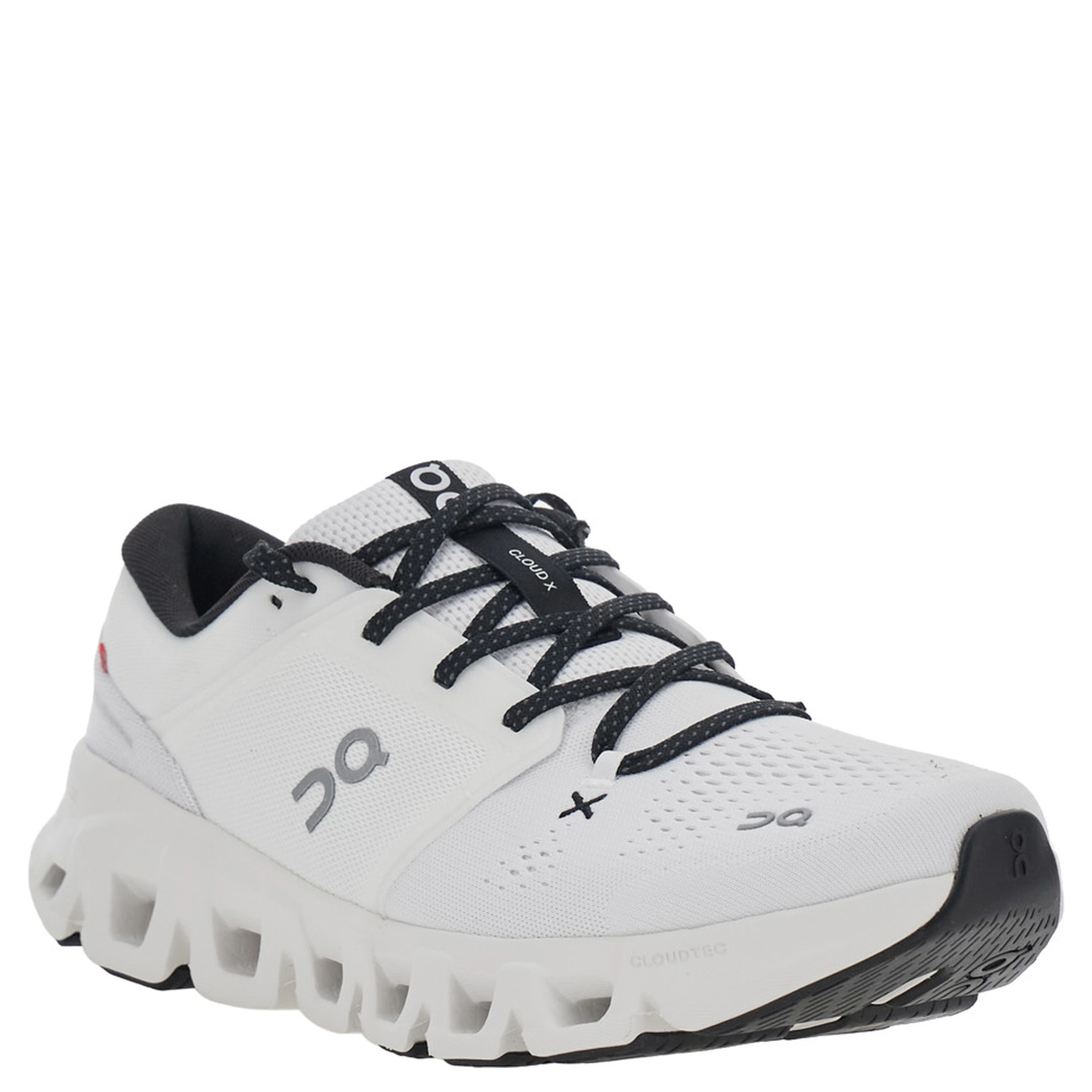 Cloud X5 White Sneakers with contrasting details and logo on the side in tech fabric for men