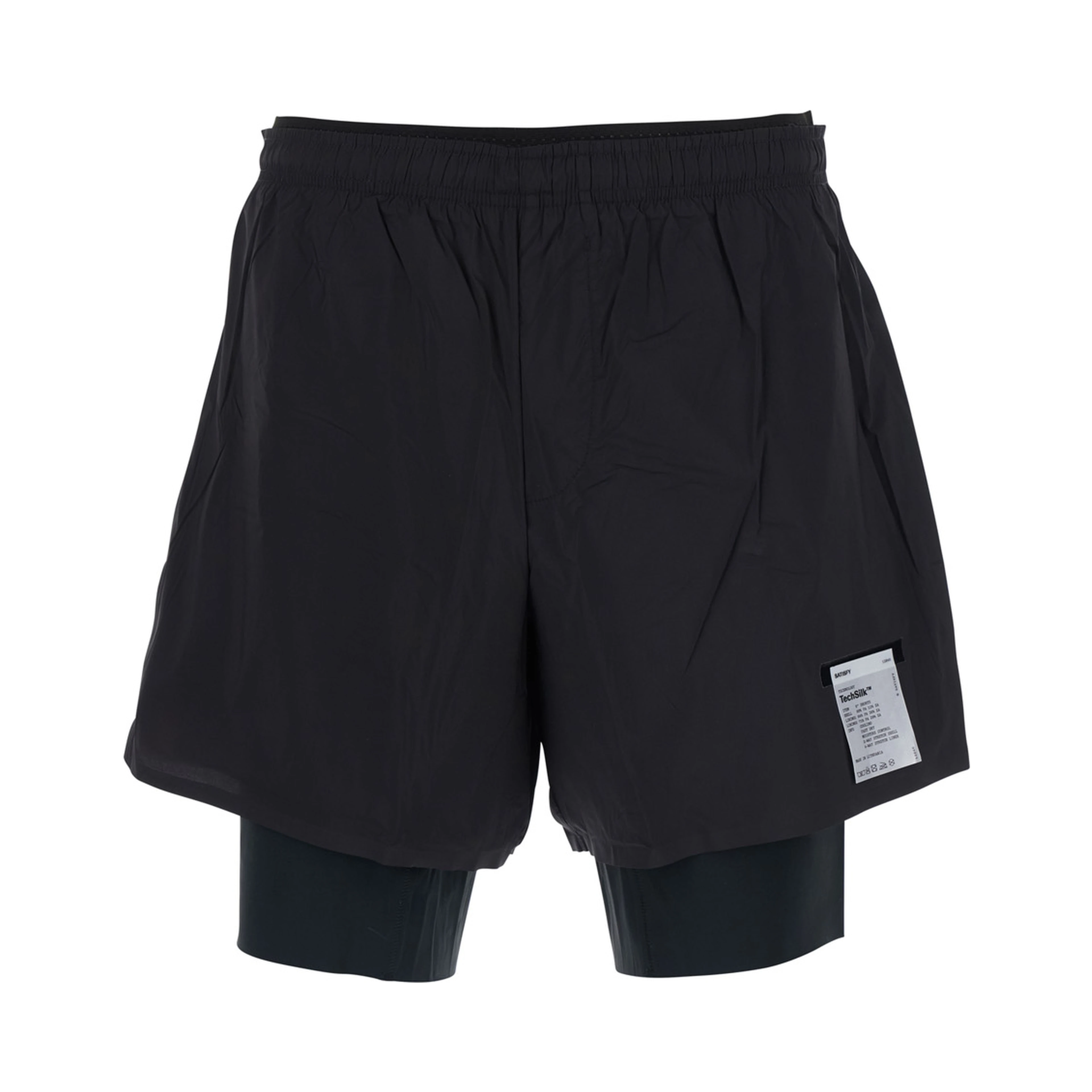 Shorts TechSilk 8 with Side Pockets in Black