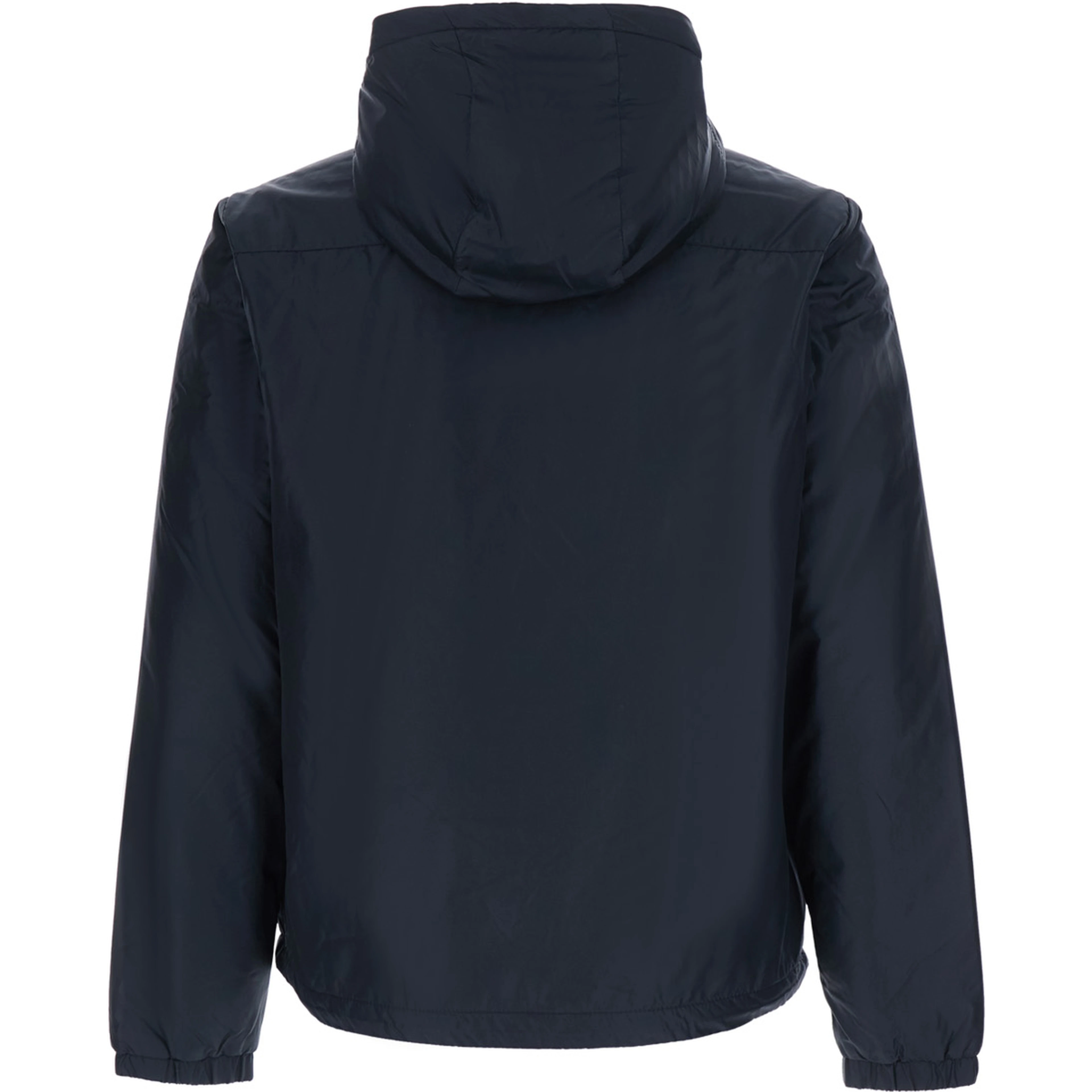 blue Jacket with Front Zip Closure and Side Pockets in Tech Fabric men