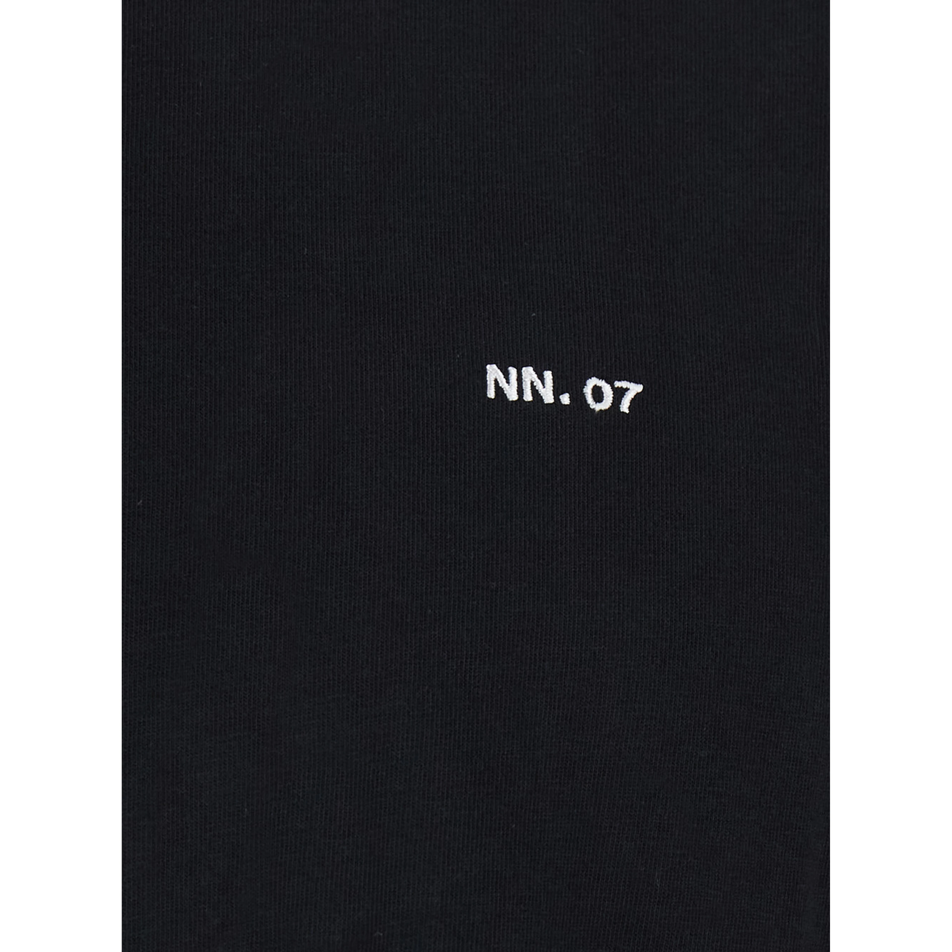 Black T-Shirt with Round Neck and Short Sleeves for Men