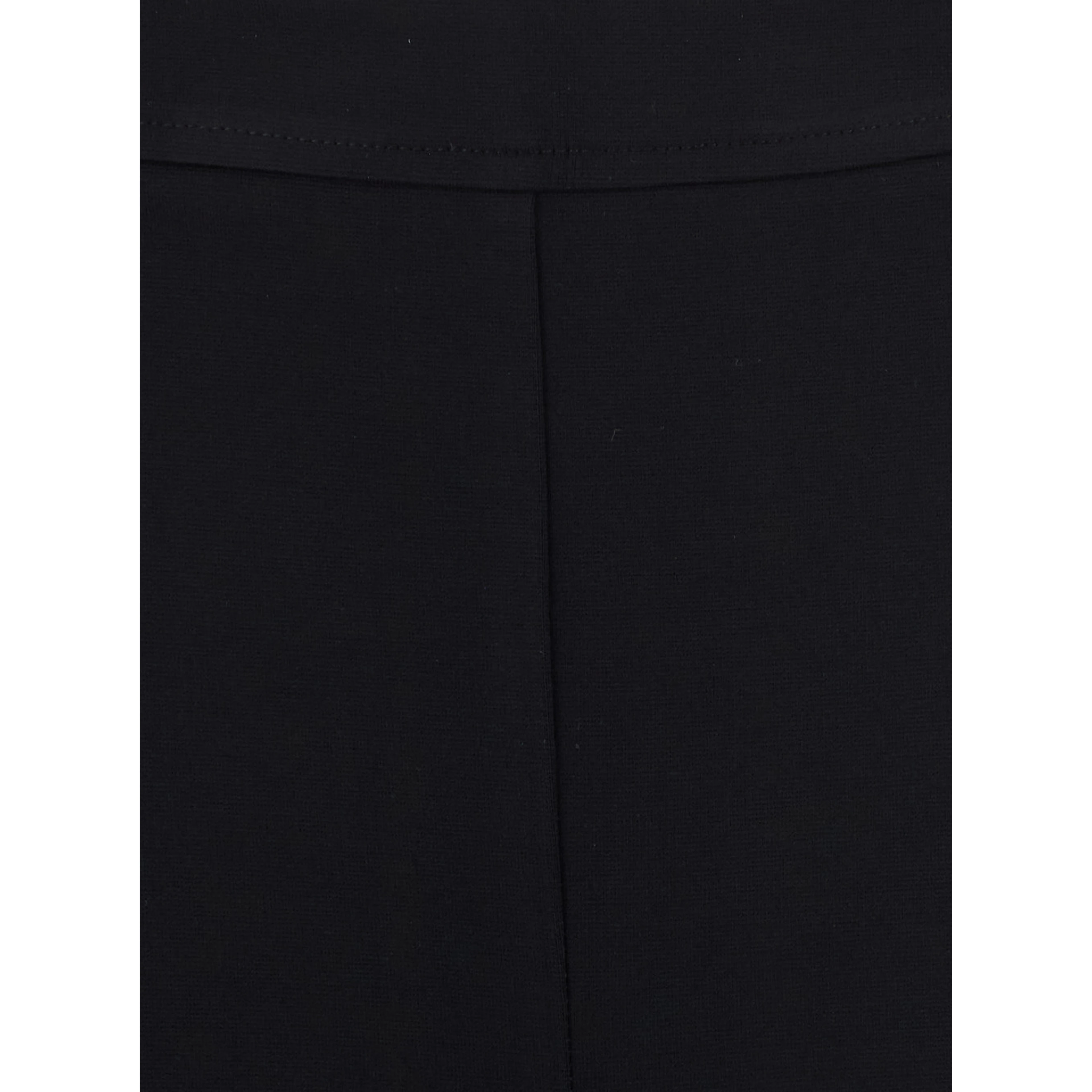 Black Trousers with fitted design and tone-on-tone stitching in fabric for women