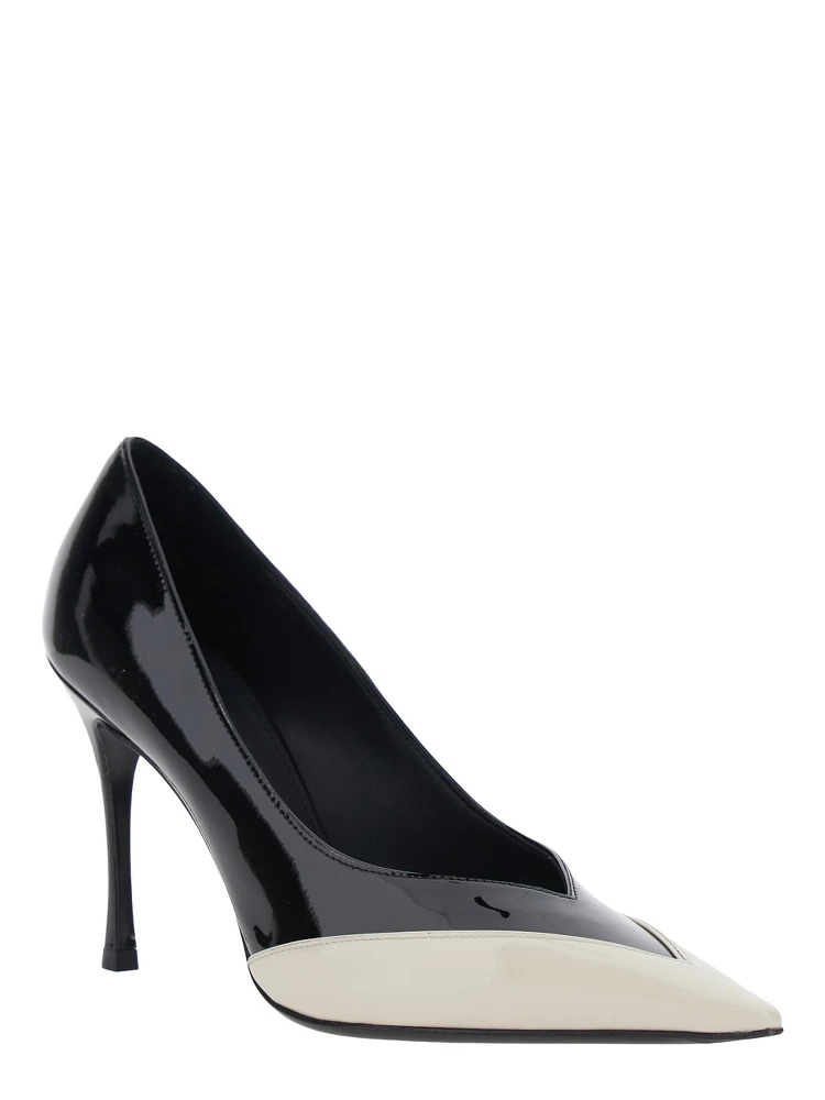 Pumps Yasmin 95-ADV with Pointed Toe in White Leather for Women alternative