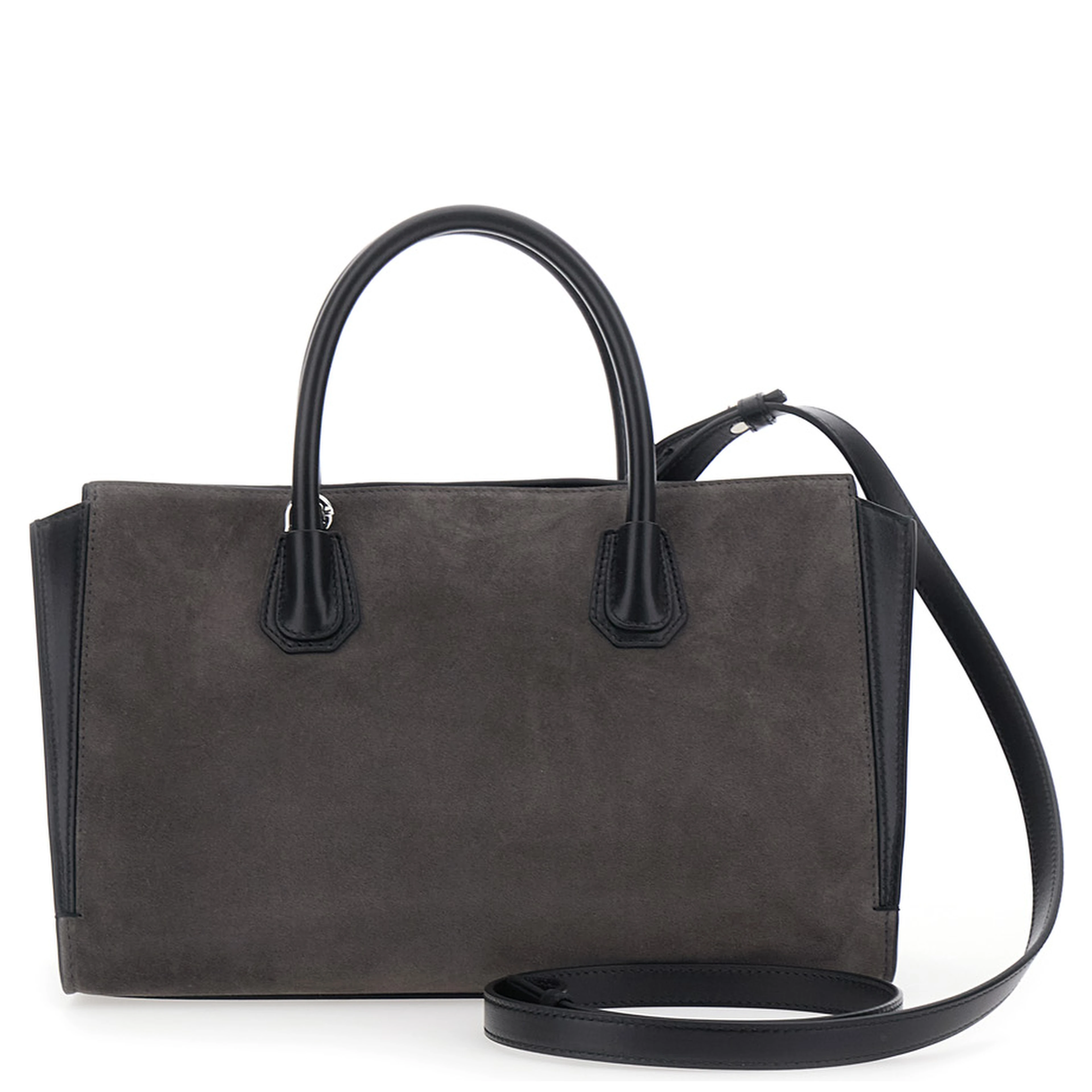Handbag ANTIGONA SMALL BAG with Handles and Zip Closure in Gray Leather for Women