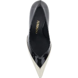 Pumps Yasmin 95-ADV with Pointed Toe in White Leather for Women