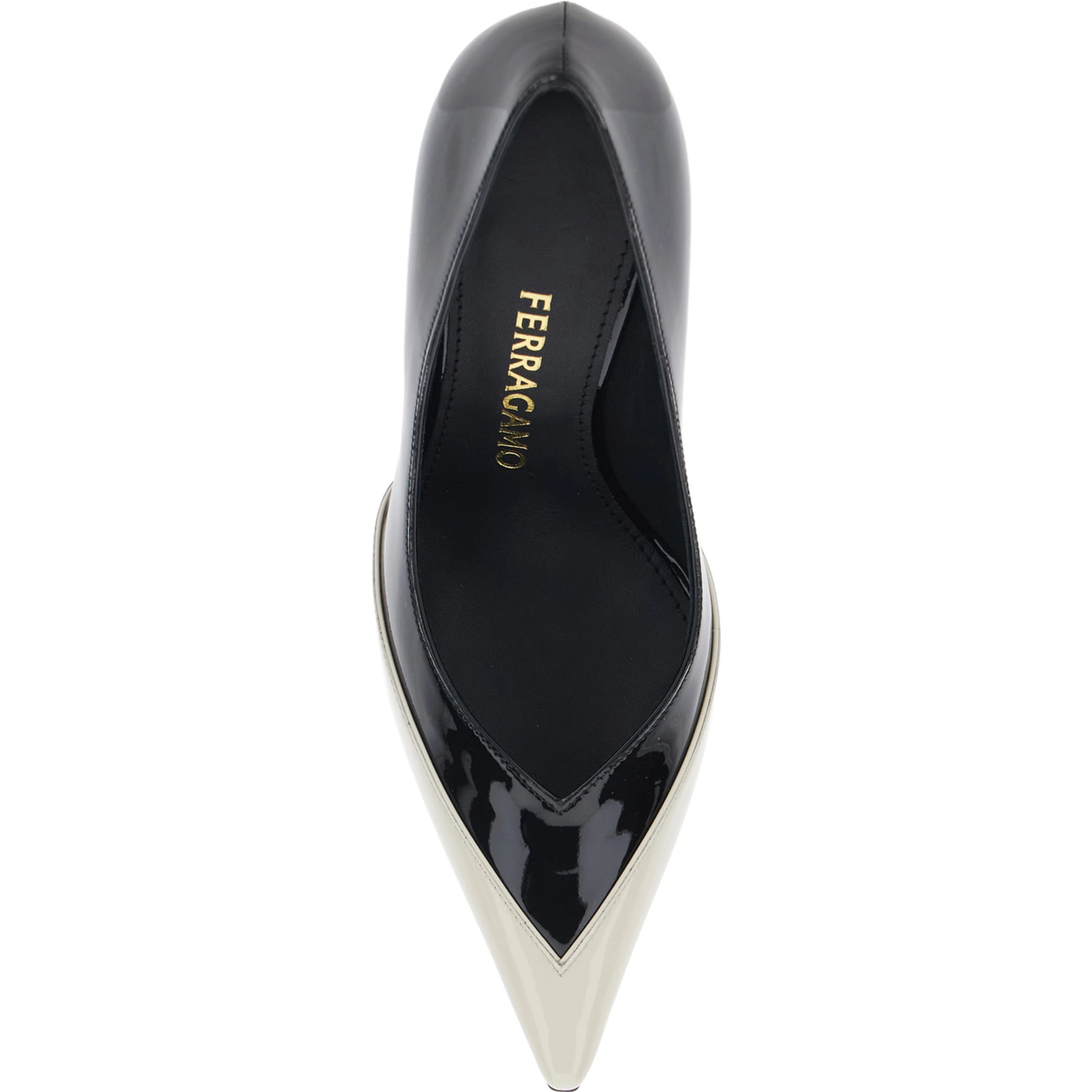 Pumps Yasmin 95-ADV with Pointed Toe in White Leather for Women