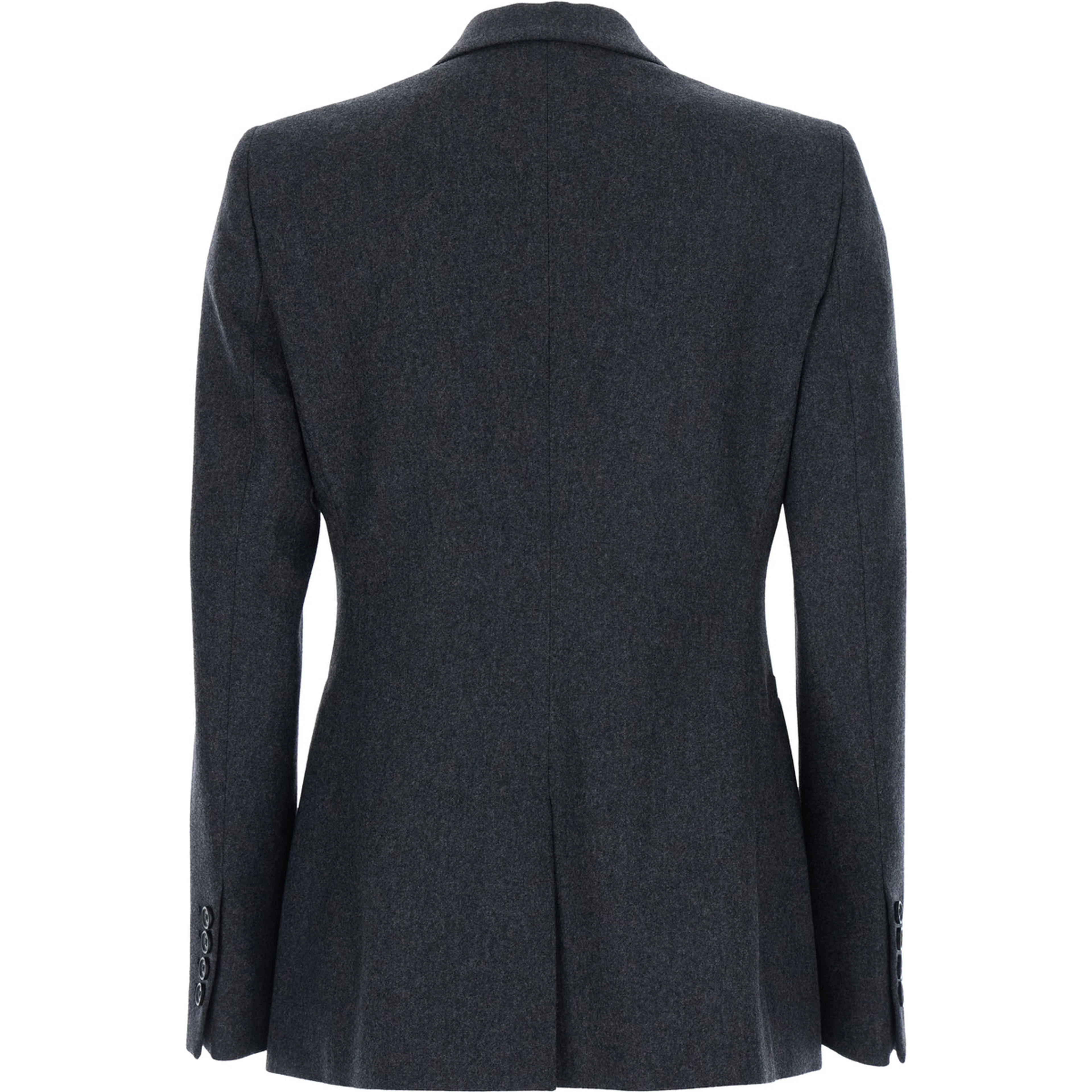 Gray Double-breasted Cashmere Wool Jackets