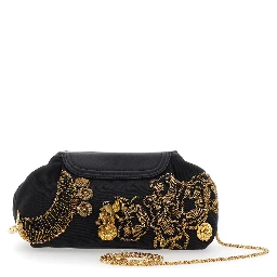 Clutch BLOSSOM with black cotton unisex