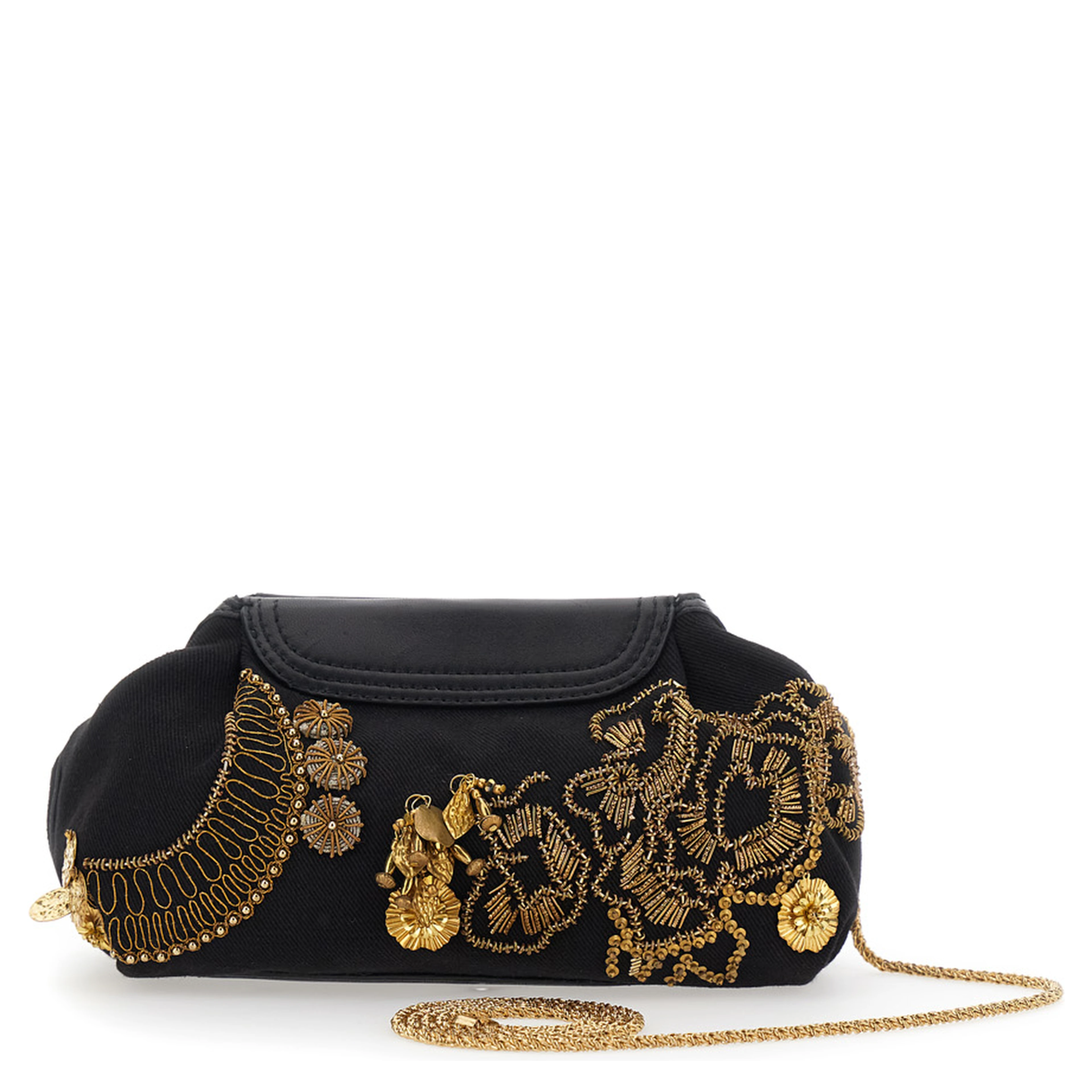 Clutch BLOSSOM with black cotton unisex