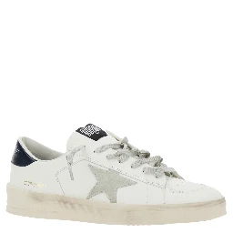 Sneakers Stardan with Star Patch on the Side and Contrasting Heel with Leather Logo White Men