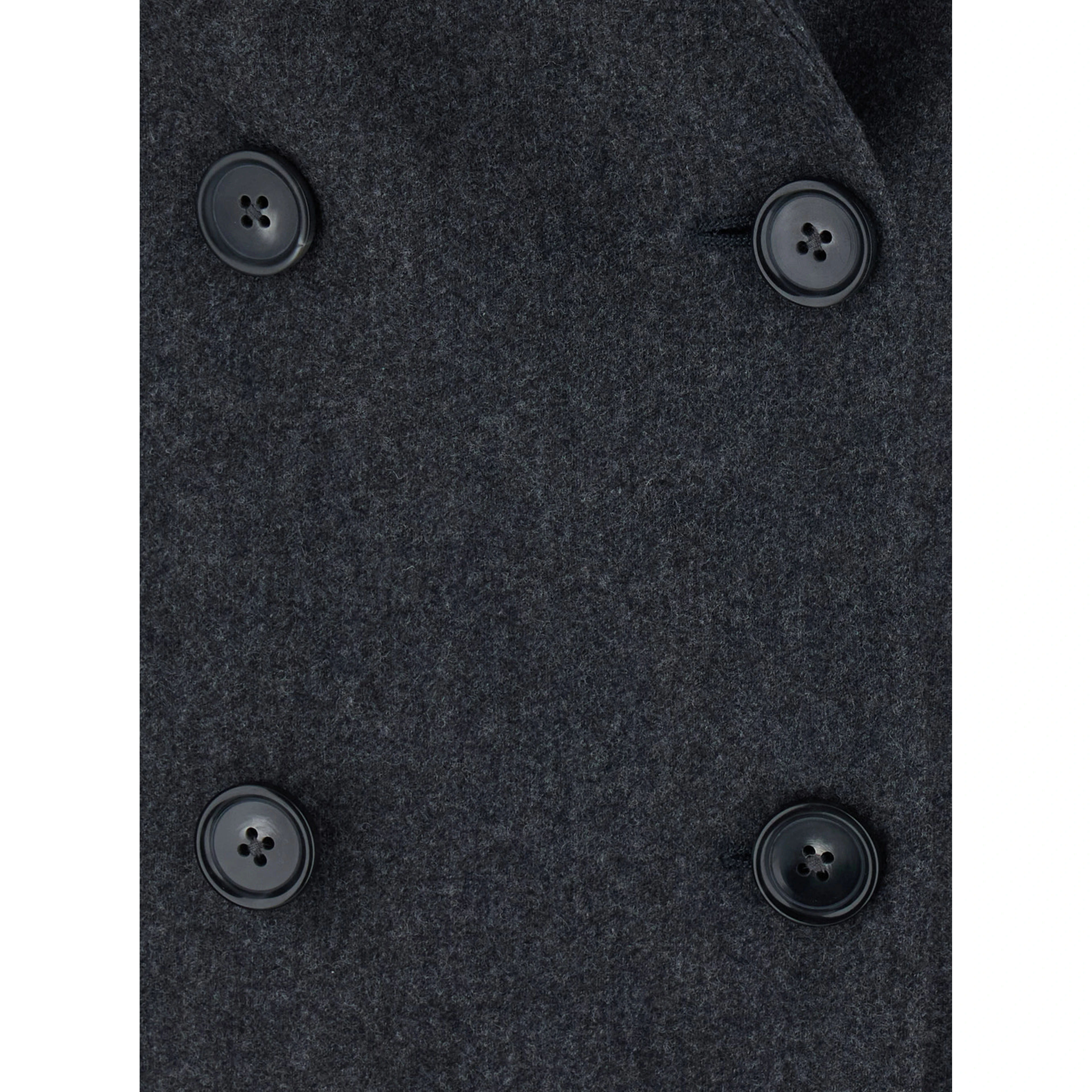 Gray Double-breasted Cashmere Wool Jackets