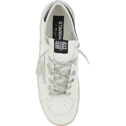 Sneakers Stardan with Star Patch on the Side and Contrasting Heel with Leather Logo White Men