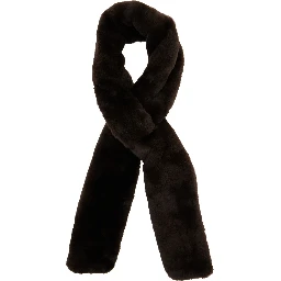 Scarf Kai in Ecoleather with wallet design and brown color for women