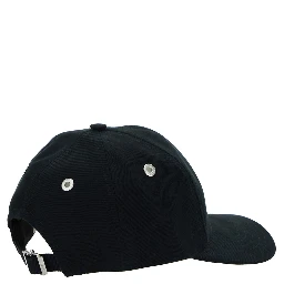 Baseball Cap with ADC Logo in Black Cotton for Men
