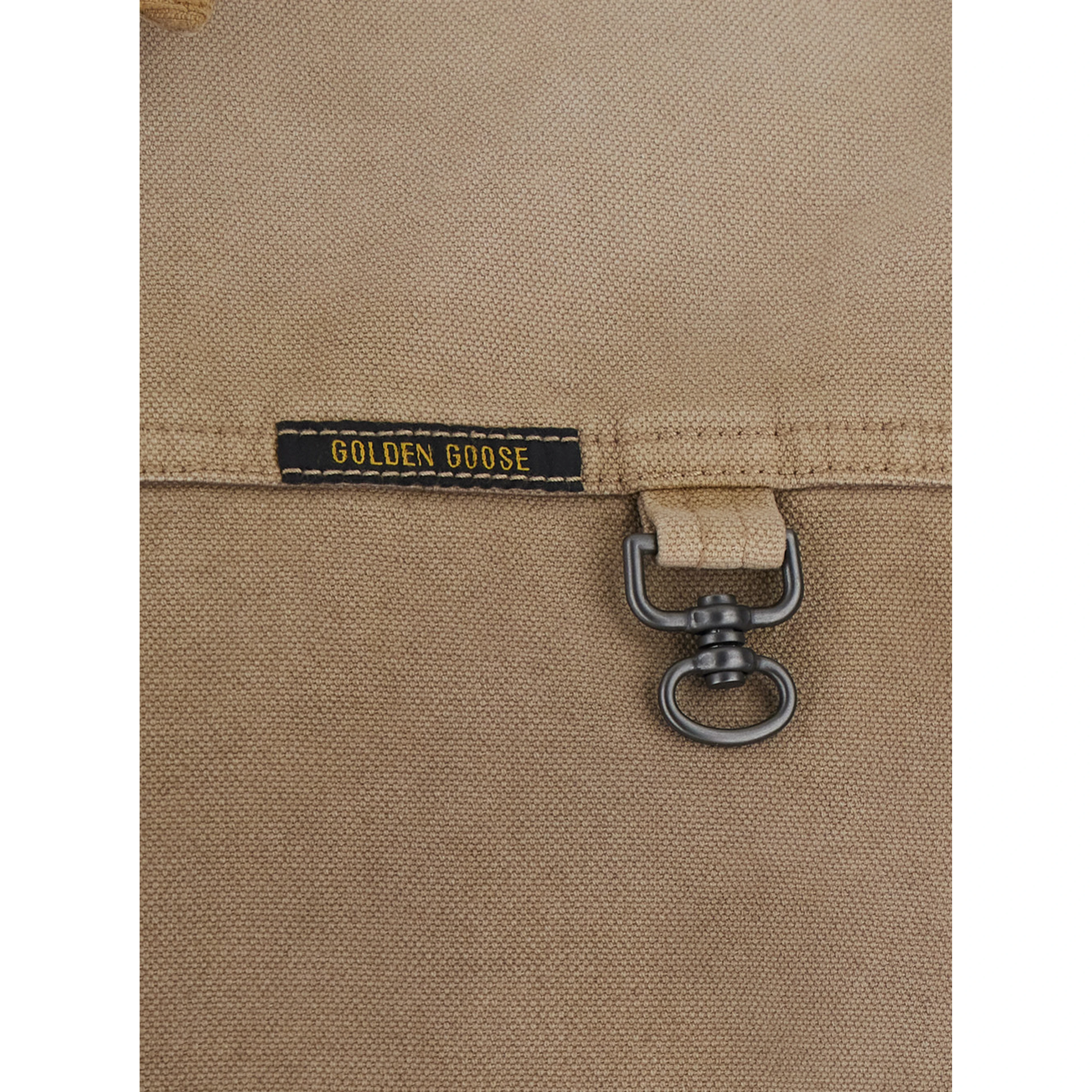 beige Workwear jacket with reversible design and lived-in effect in cotton for men