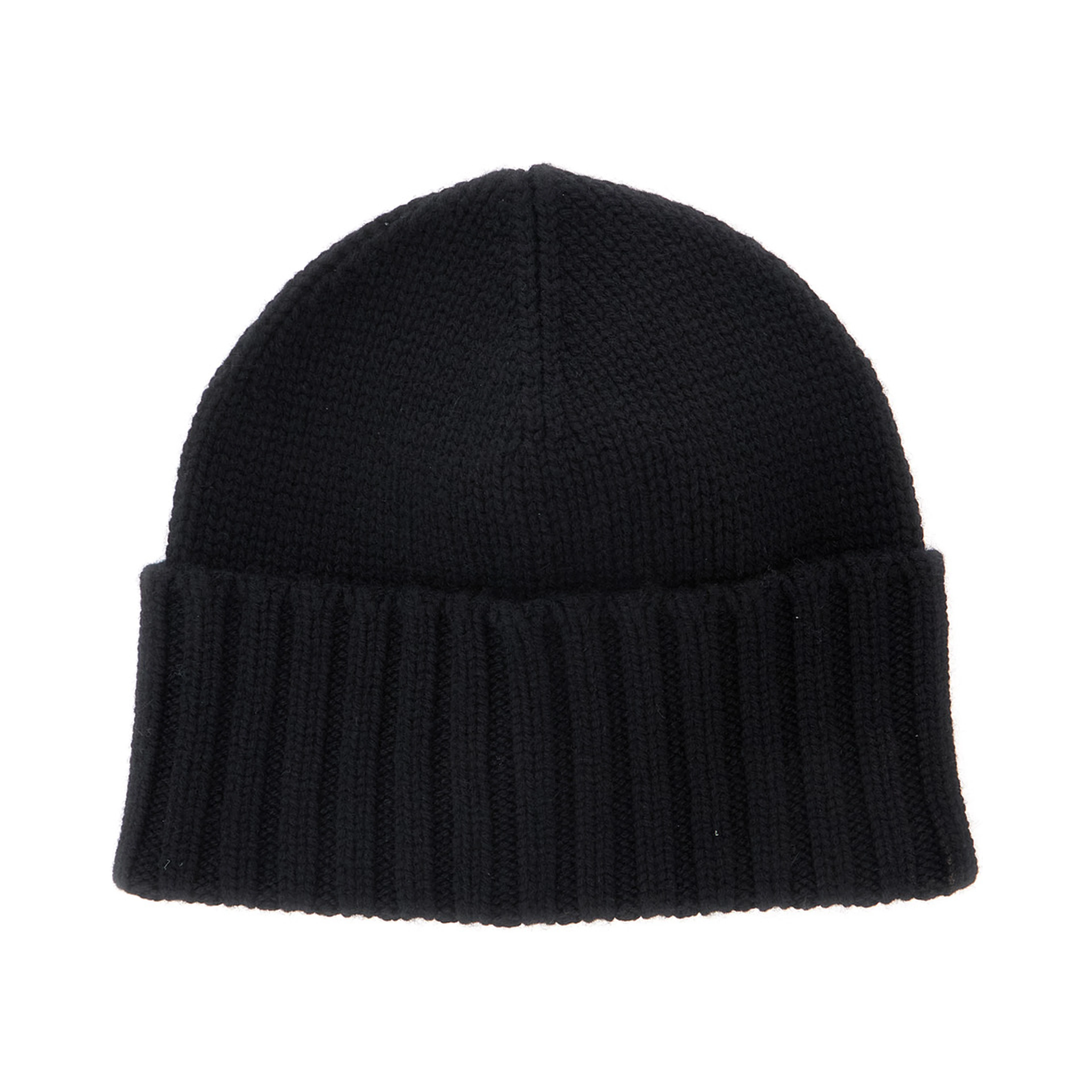 Cashmere beanie with classic cut, in cashmere, black color, unisex