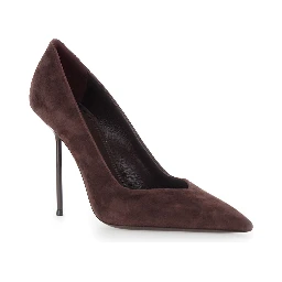 Lidia Brown Pumps with High Heel in Suede in for Women