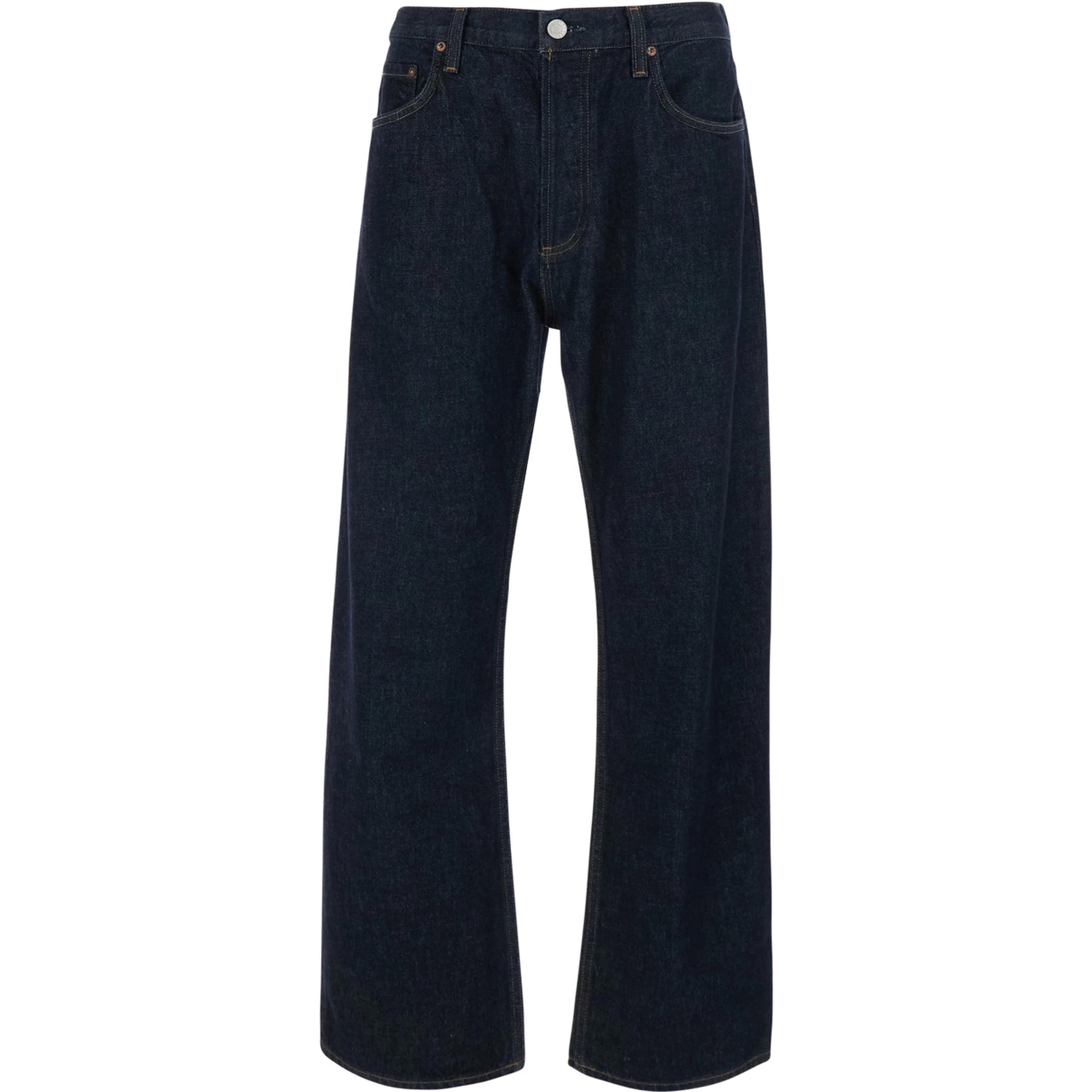 Magnus Blue Jeans with logo patch on the back in denim for men