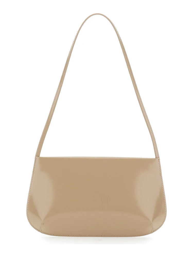 BRA BAG with metal details and internal pockets in Beige unisex