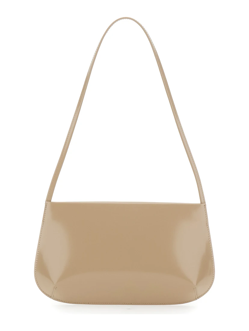 BRA BAG with metal details and internal pockets in Beige unisex