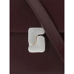 Bellissima Bordeaux Mini Crossbody bag with Adjustable and Removable Strap in Leather for Women
