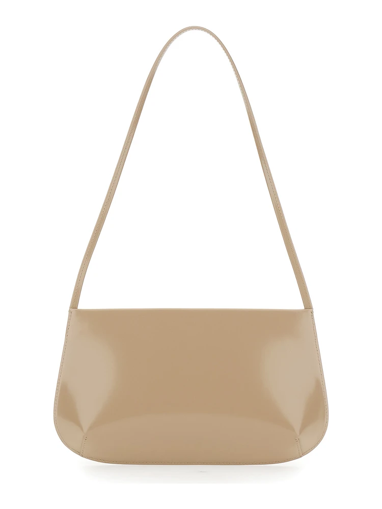 BRA BAG with metal details and internal pockets in Beige unisex alternative