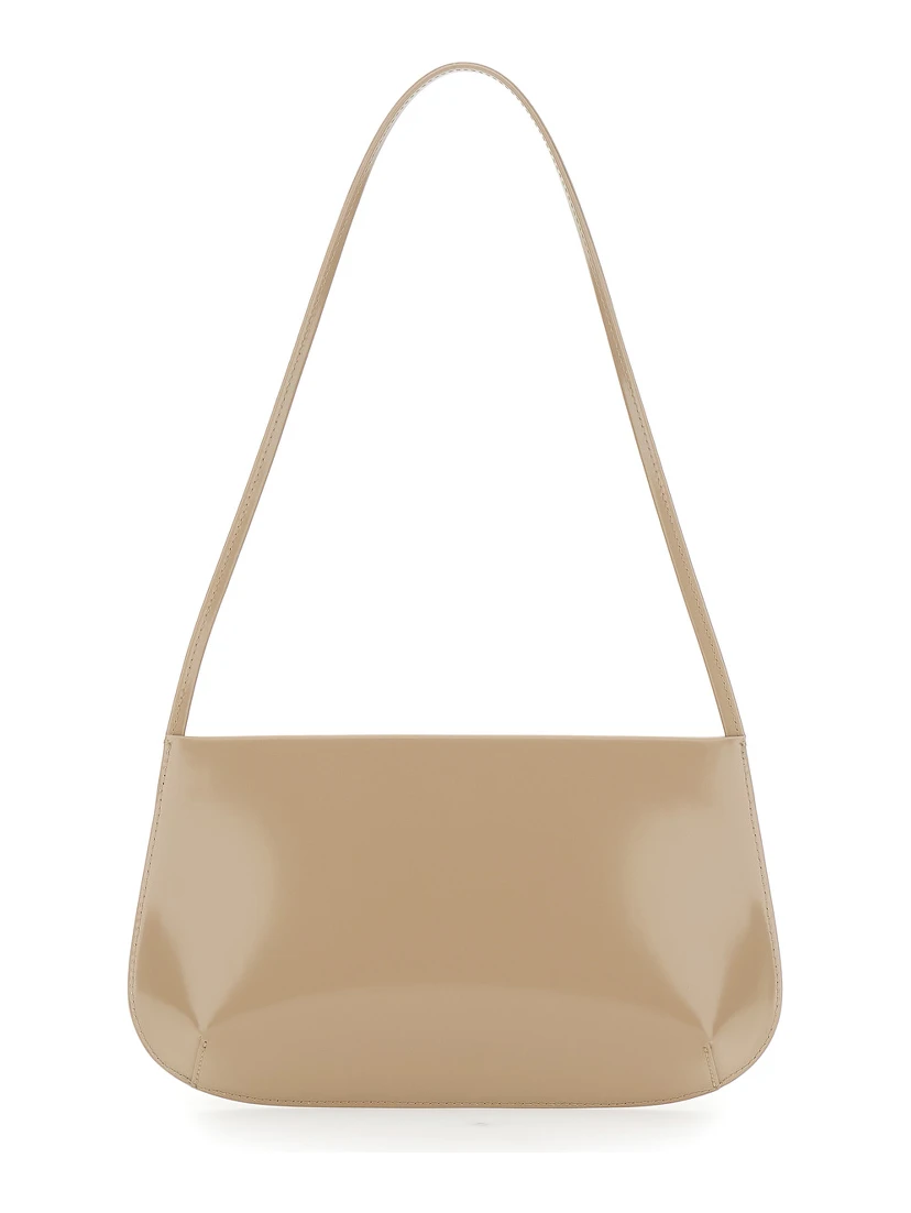 BRA BAG with metal details and internal pockets in Beige unisex