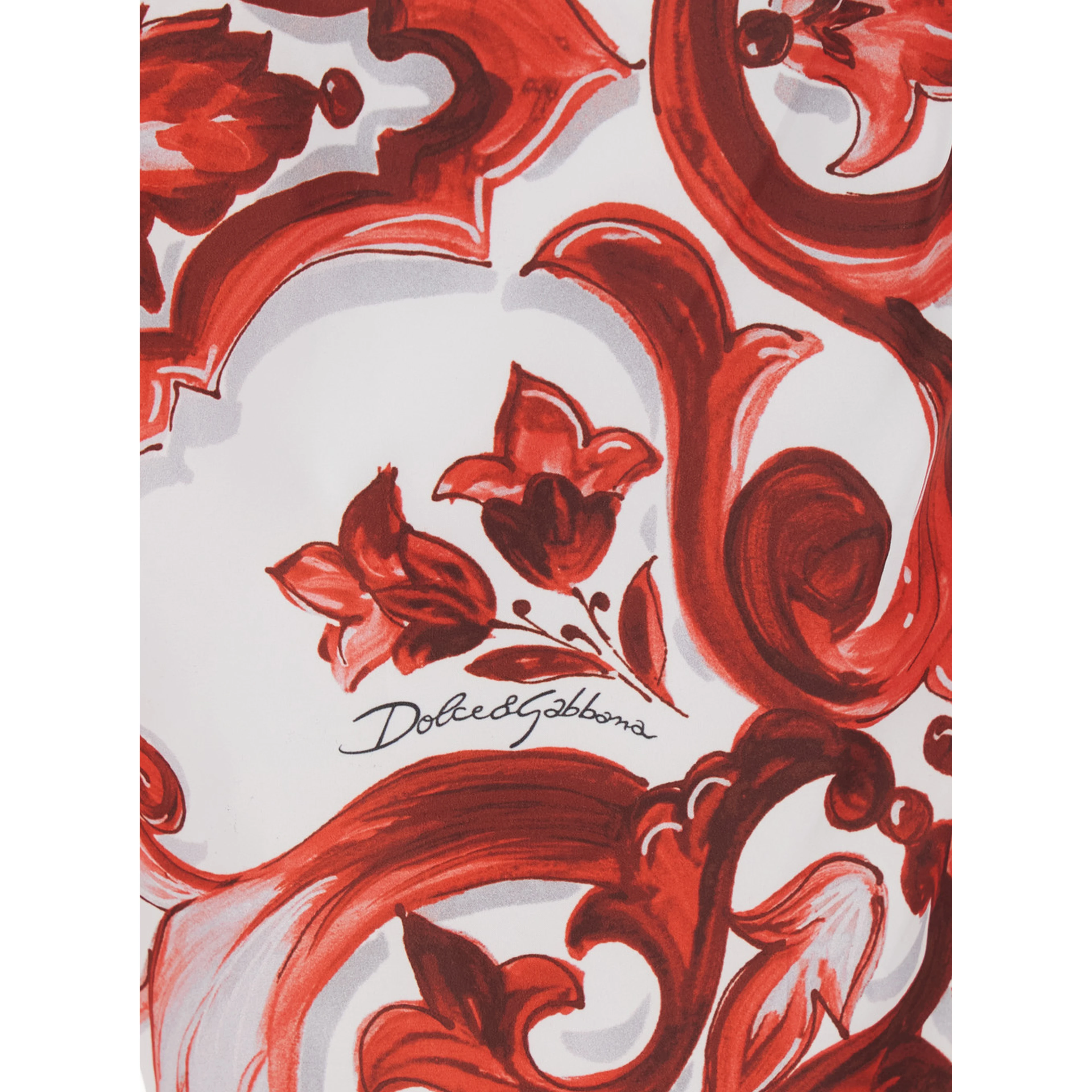 Bordeaux swim shorts with drawstring waist and all-over Maiolica print in tech fabric for men
