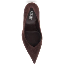Lidia Brown Pumps with High Heel in Suede in for Women
