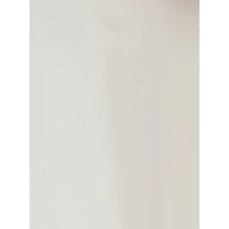 White Crew neck T-shirt with tone-on-tone logo embroidery on the front in cotton for men