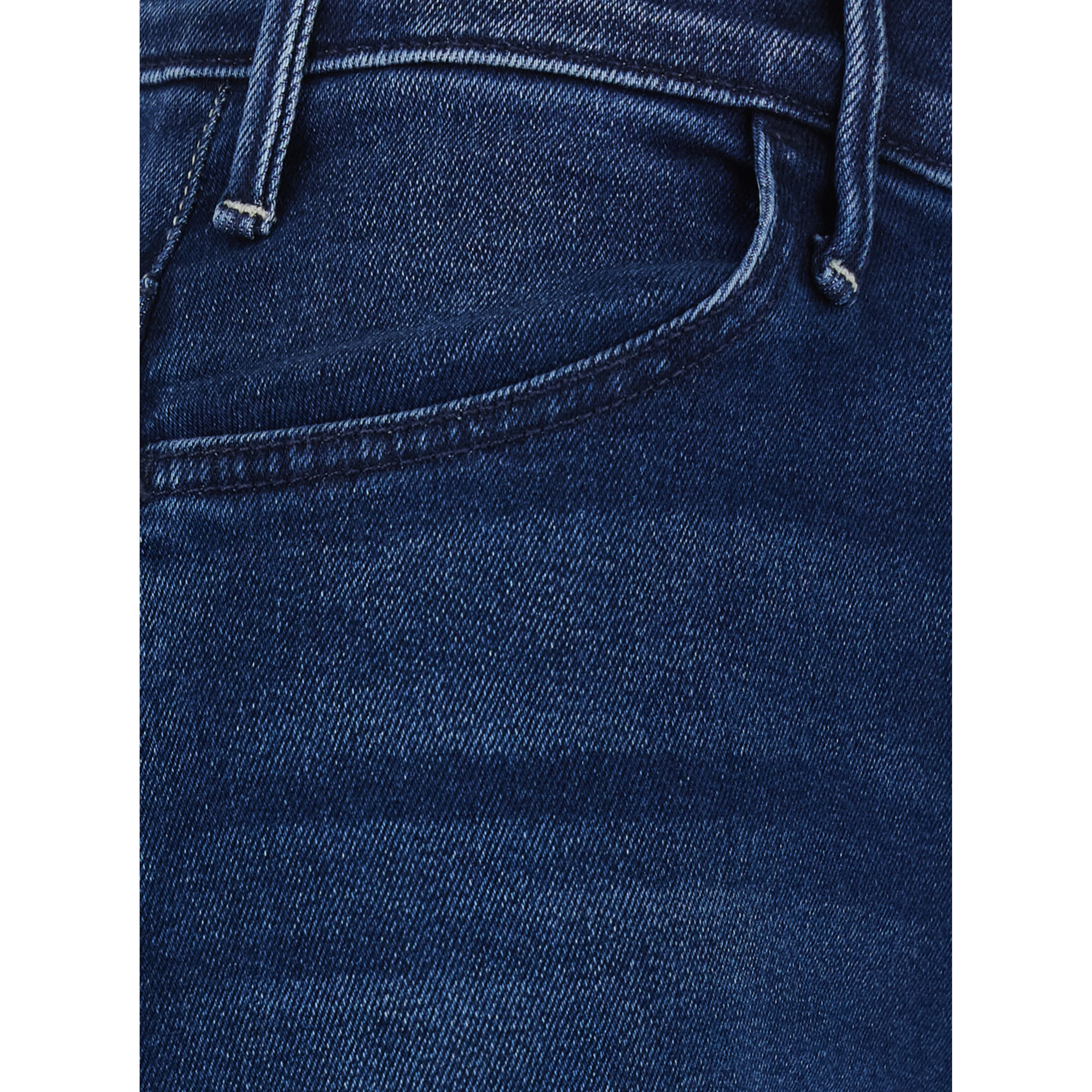 The Hustler Roller Sneak Blue jeans with Wide Leg and Logo Patch on the Back in Denim for Women