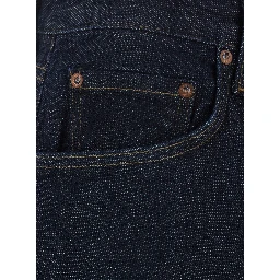 Magnus Blue Jeans with logo patch on the back in denim for men
