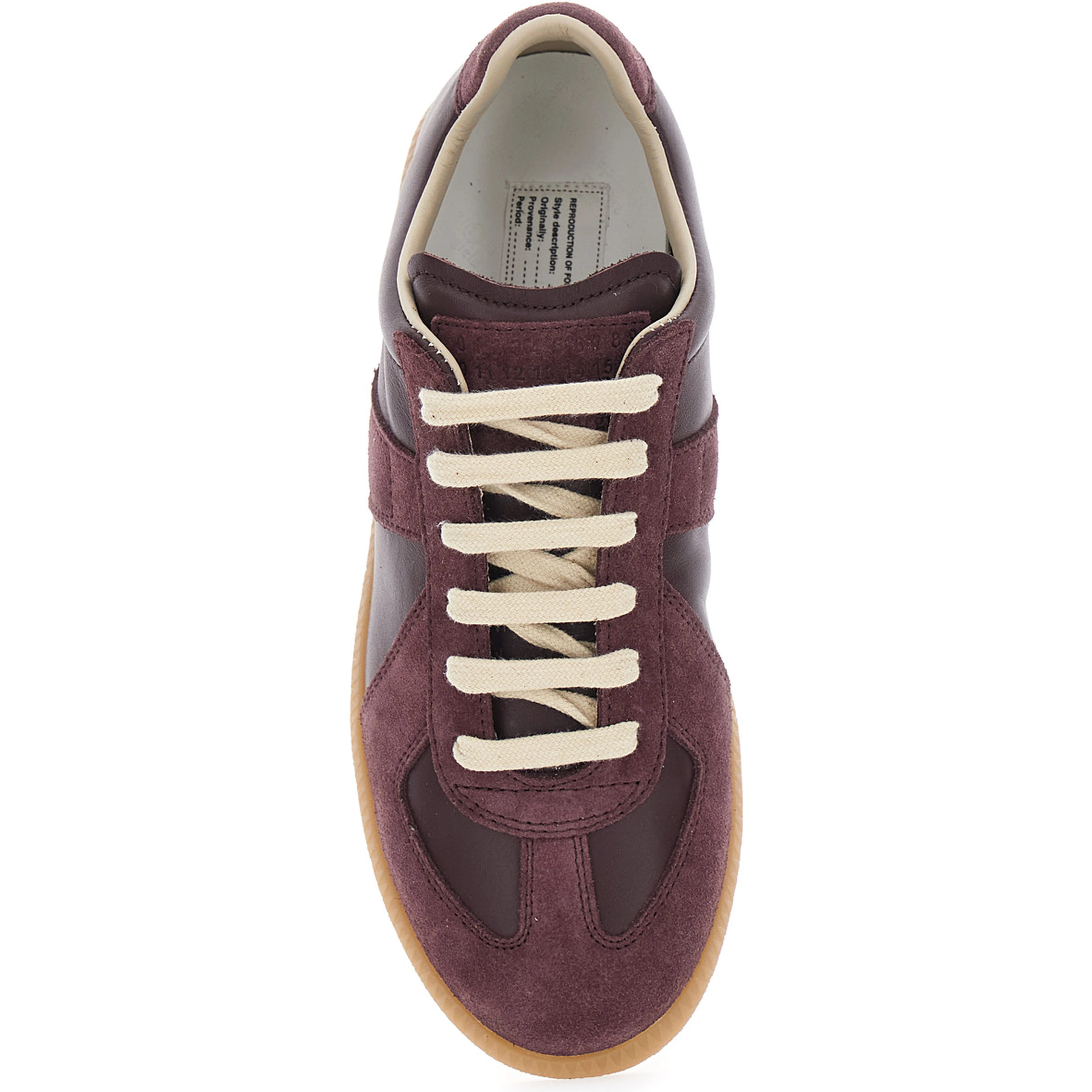 Brown Low Top Sneakers in Leather and Suede for Women