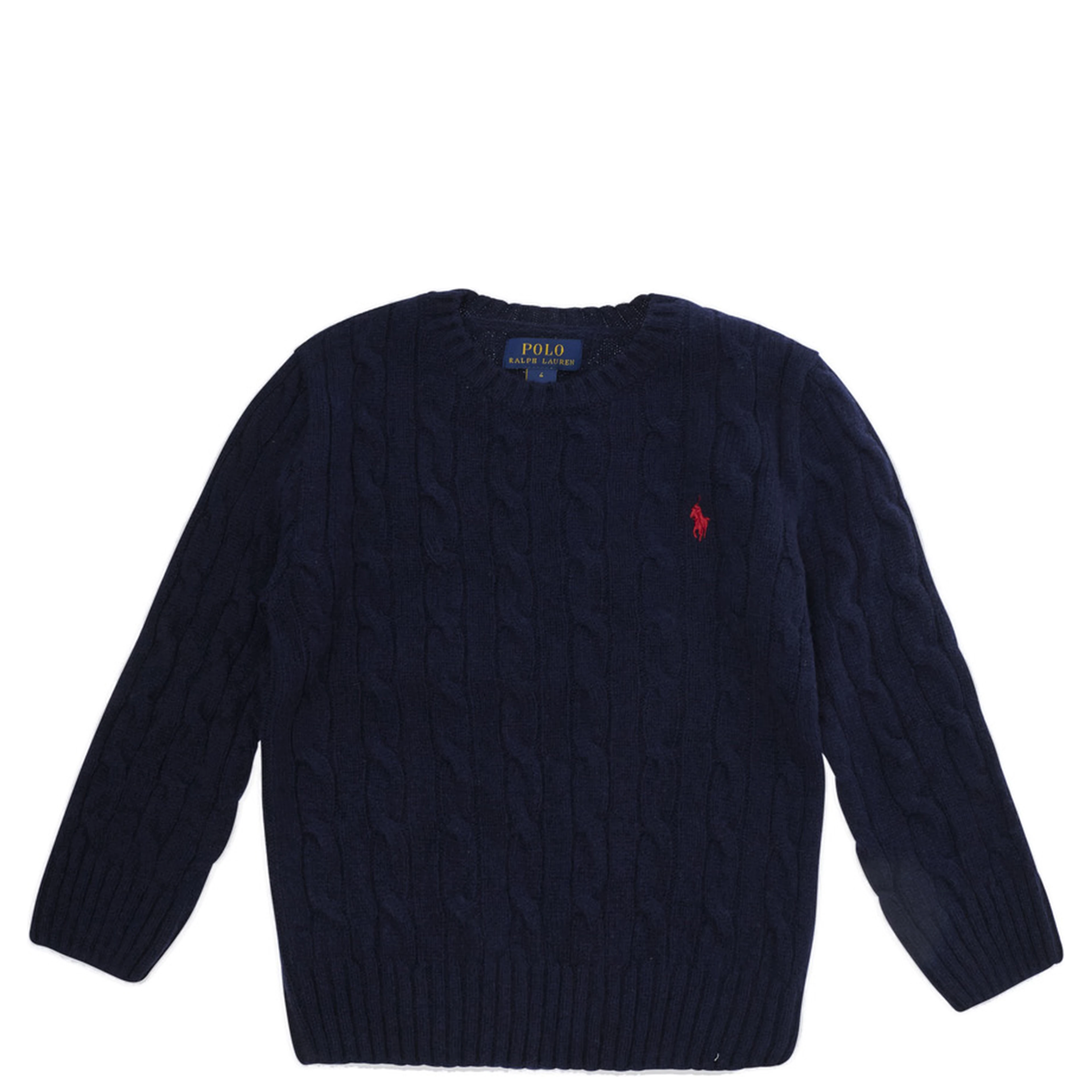 Blue Sweater with Pony on the front in wool and cashmere for boy