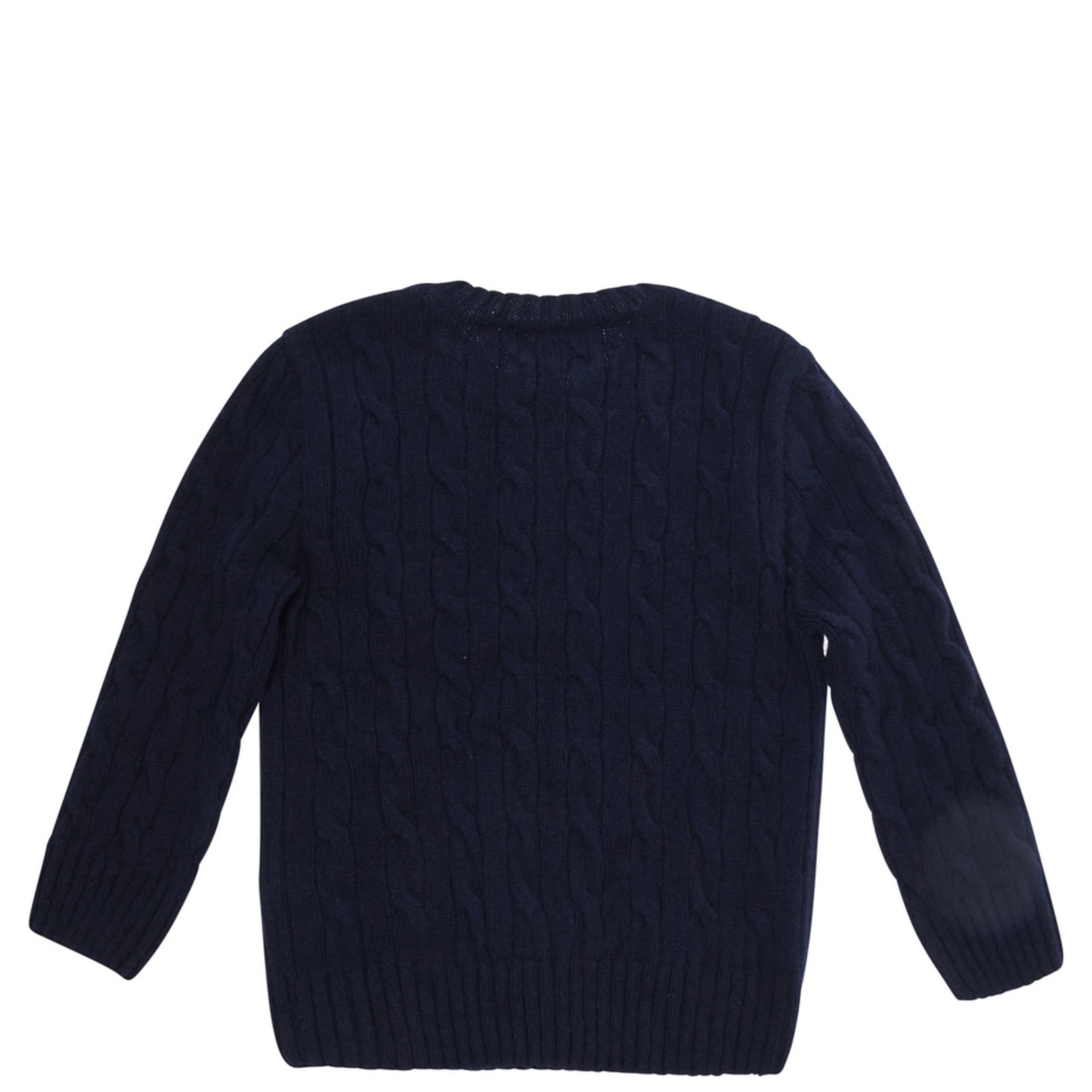 Blue Sweater with Pony on the front in wool and cashmere for boy