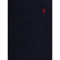 Blue Sweater with Pony on the front in wool and cashmere for boy