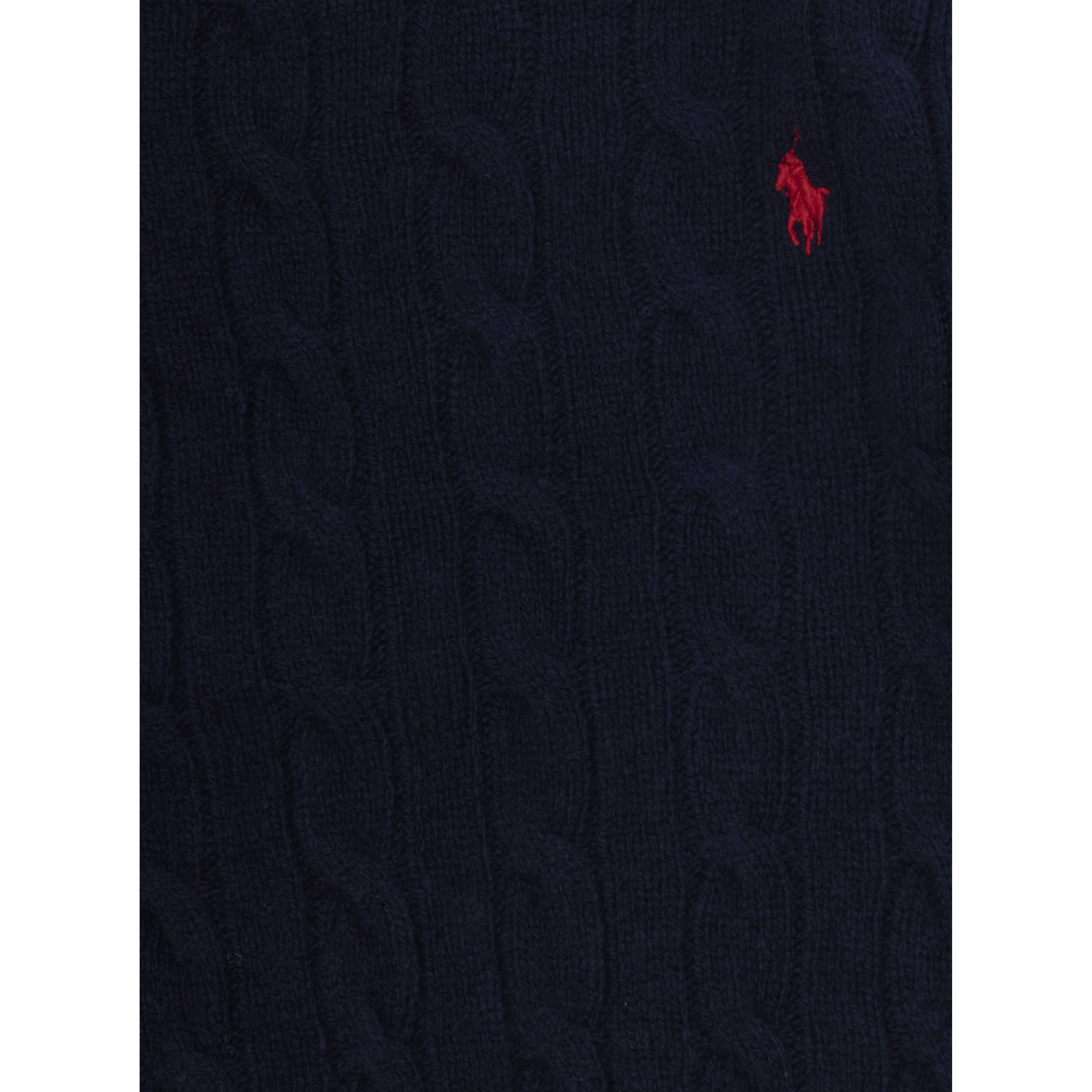 Blue Sweater with Pony on the front in wool and cashmere for boy
