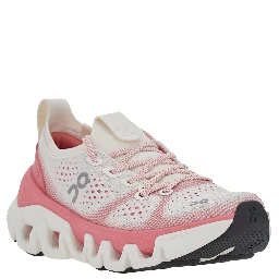 CloudXTempo Pink Low Top Sneakers with Perforated Design and Logo on the Side in Tech Fabric for Women