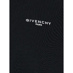Black T-shirt with logo on the front in Cotton Men